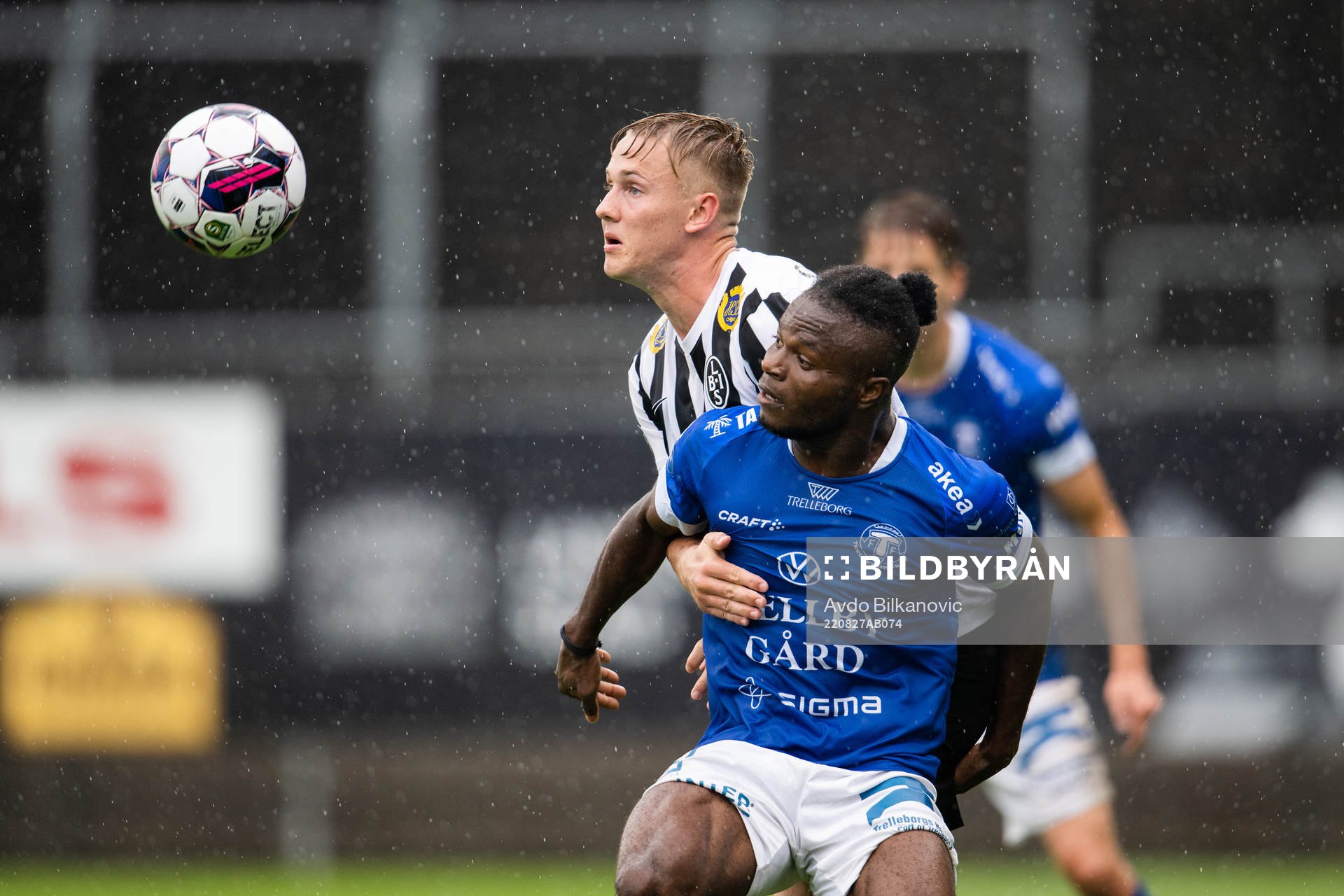 Landskronas Jesper Strid och Trelleborgs Henry Offia
