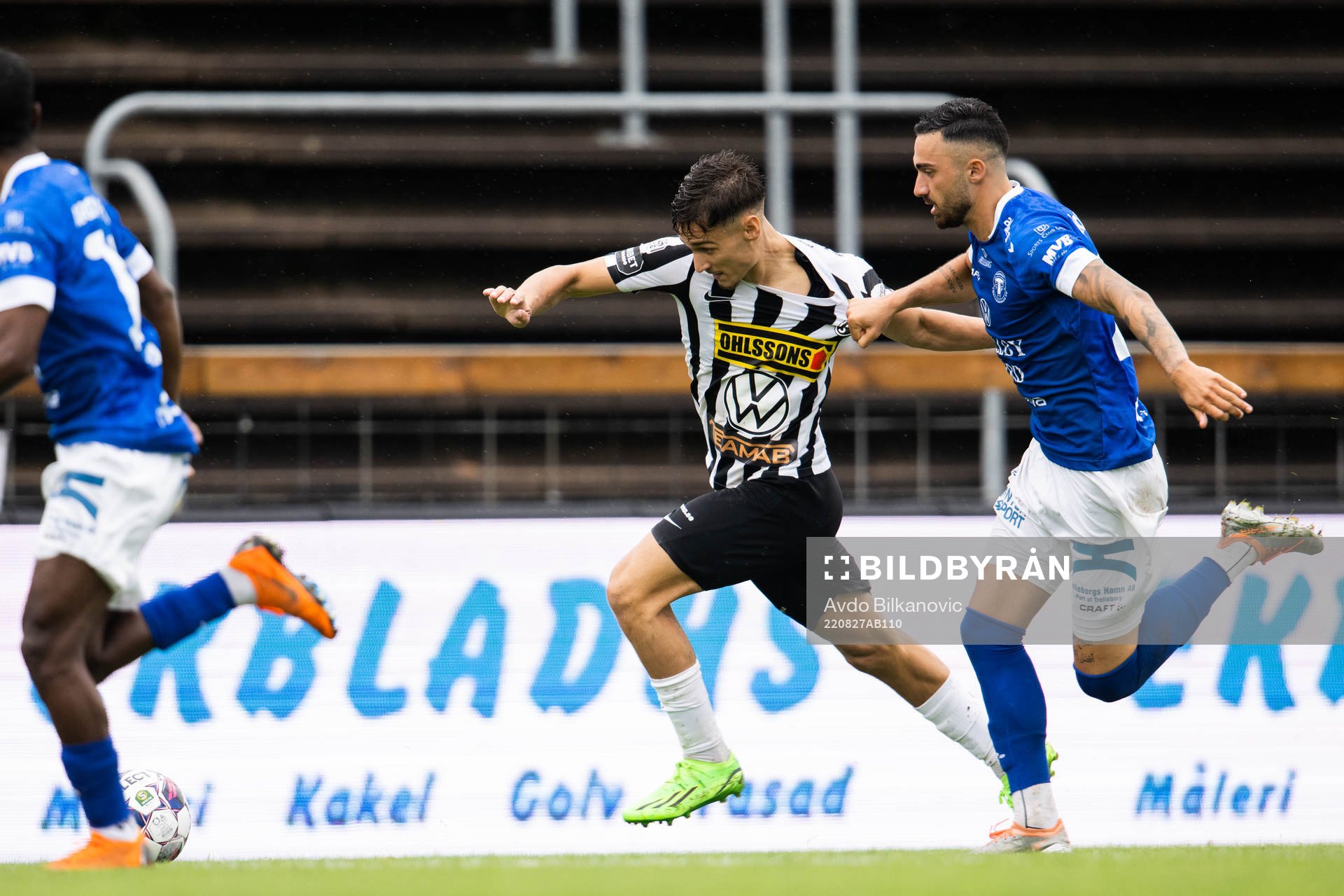 Trelleborgs Simon Amin drar Landskronas Camil Jebara