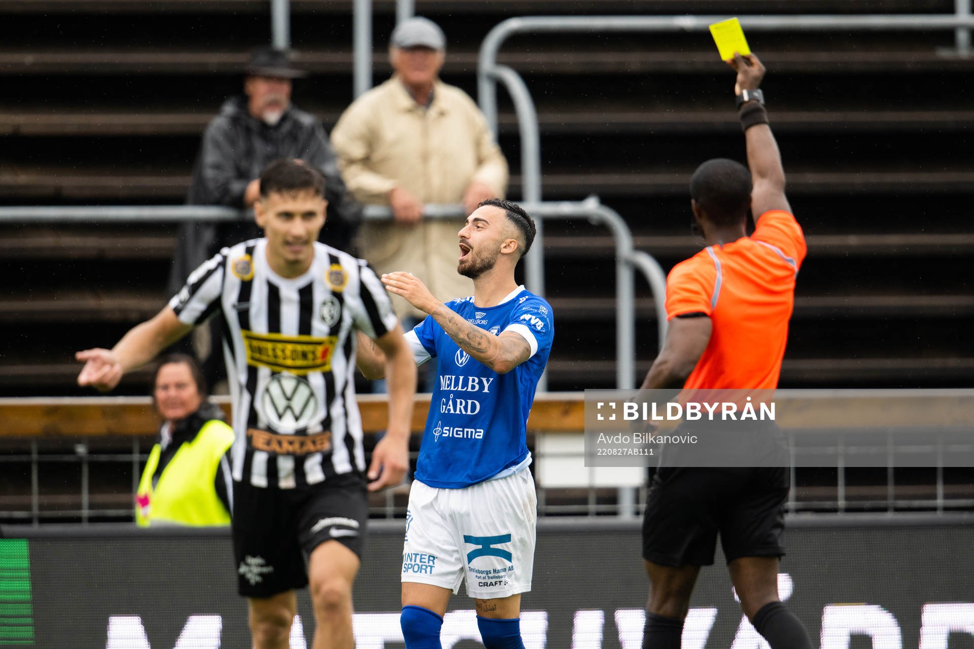 Trelleborgs Simon Amin får varning