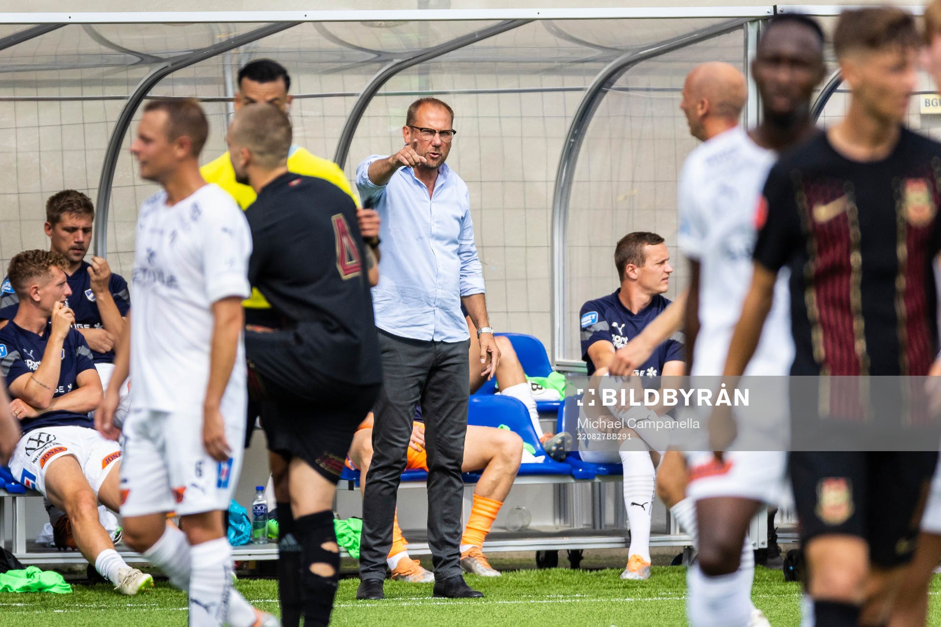 Halmstads tränare Magnus Haglun