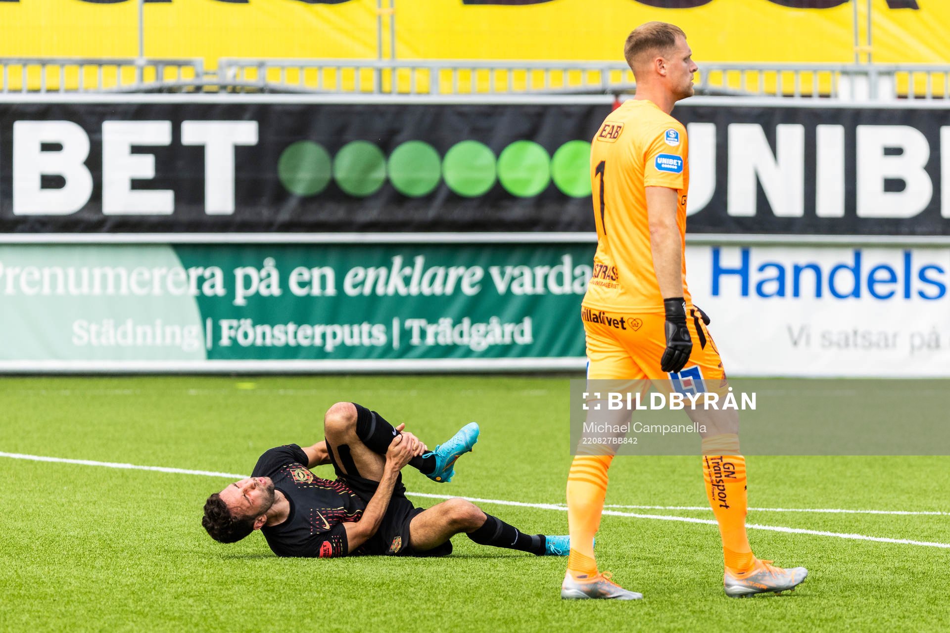 Brommapojkarnas Marijan Cosic skadad
