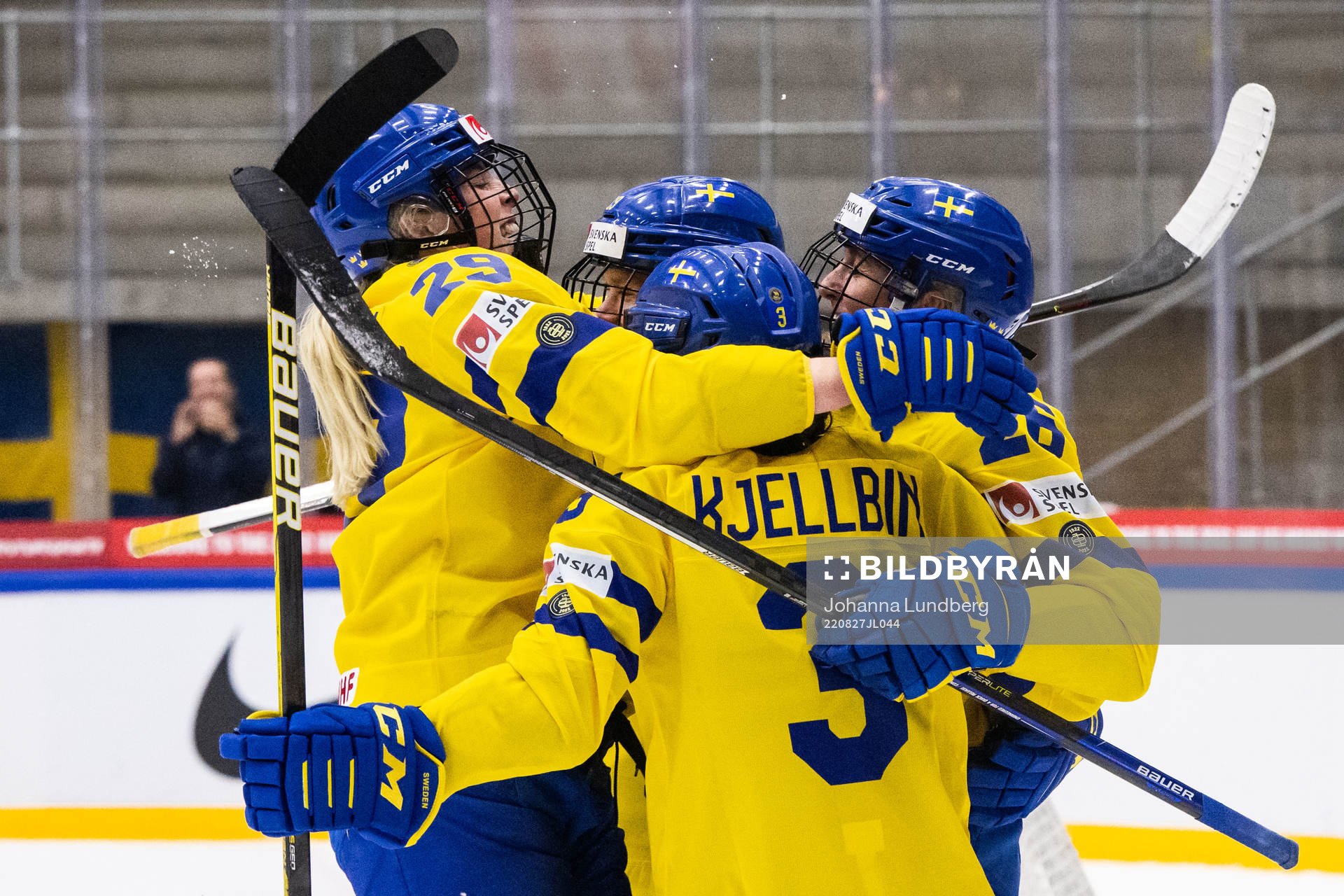 Hanna Olsson of Sweden celebrates