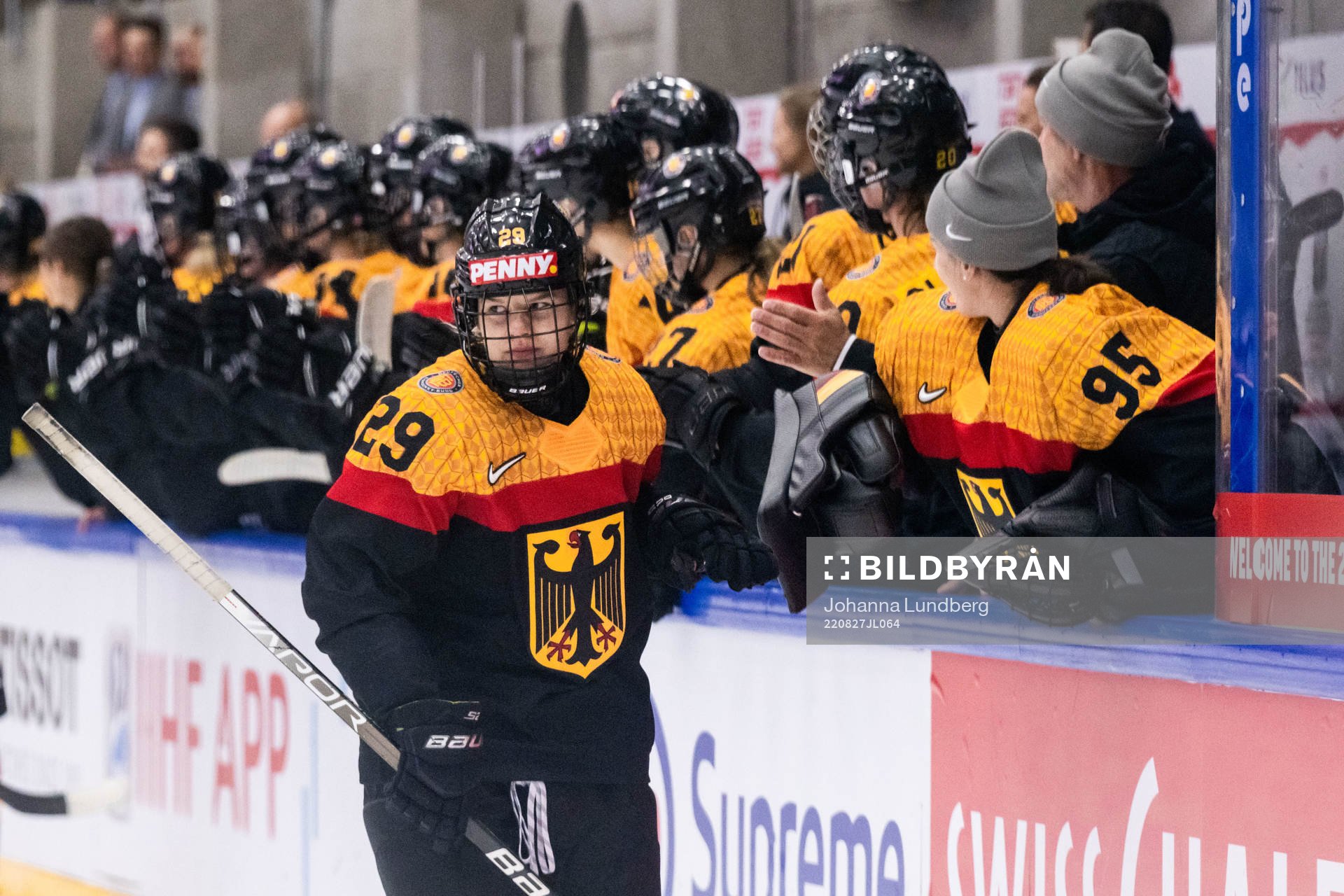 Nina Christof of Germany celebrates