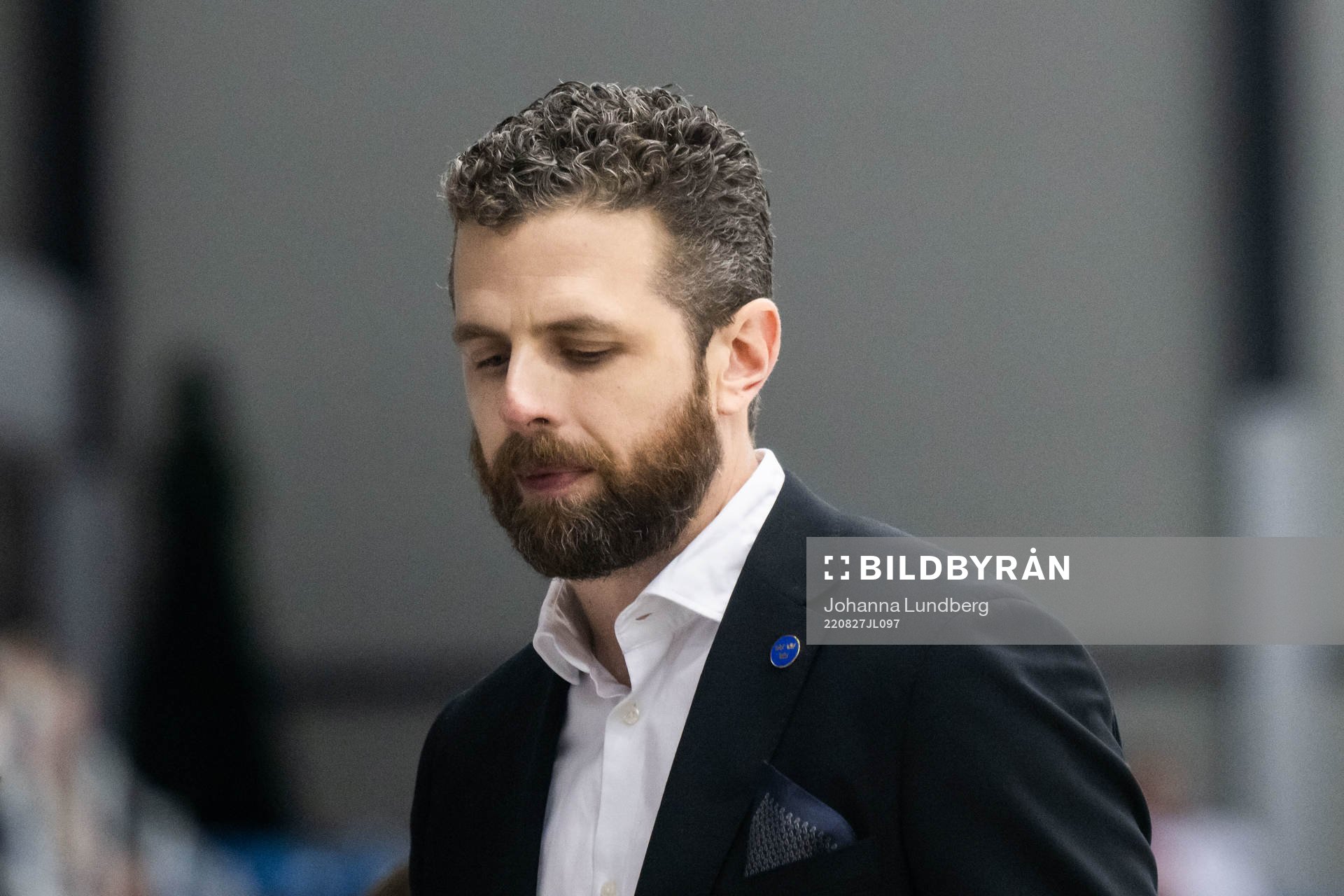 Ulf Lundberg, head coach of Sweden looks dejected