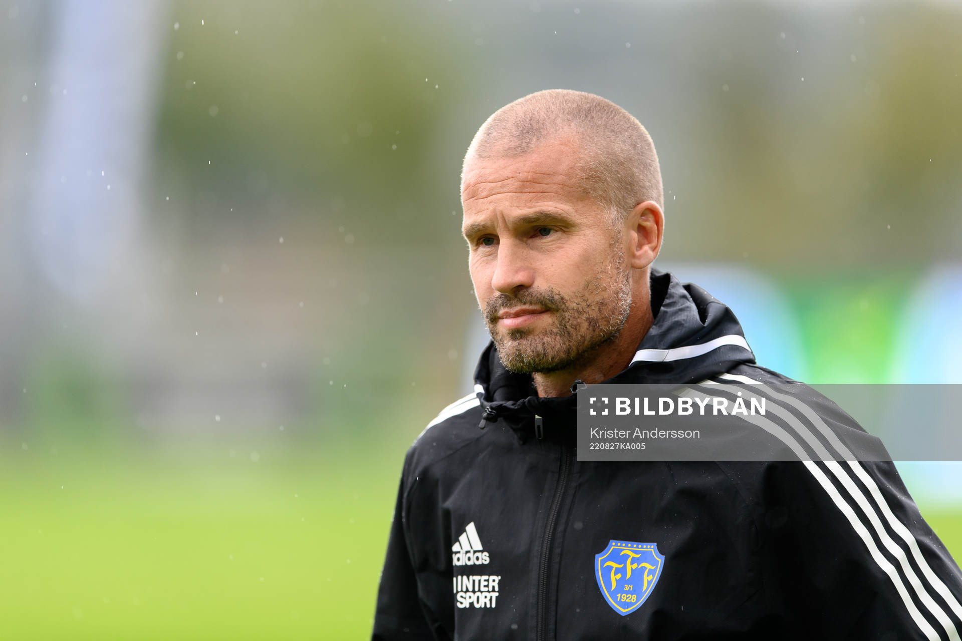Falkenbergs tränare Christoffer Andersson före