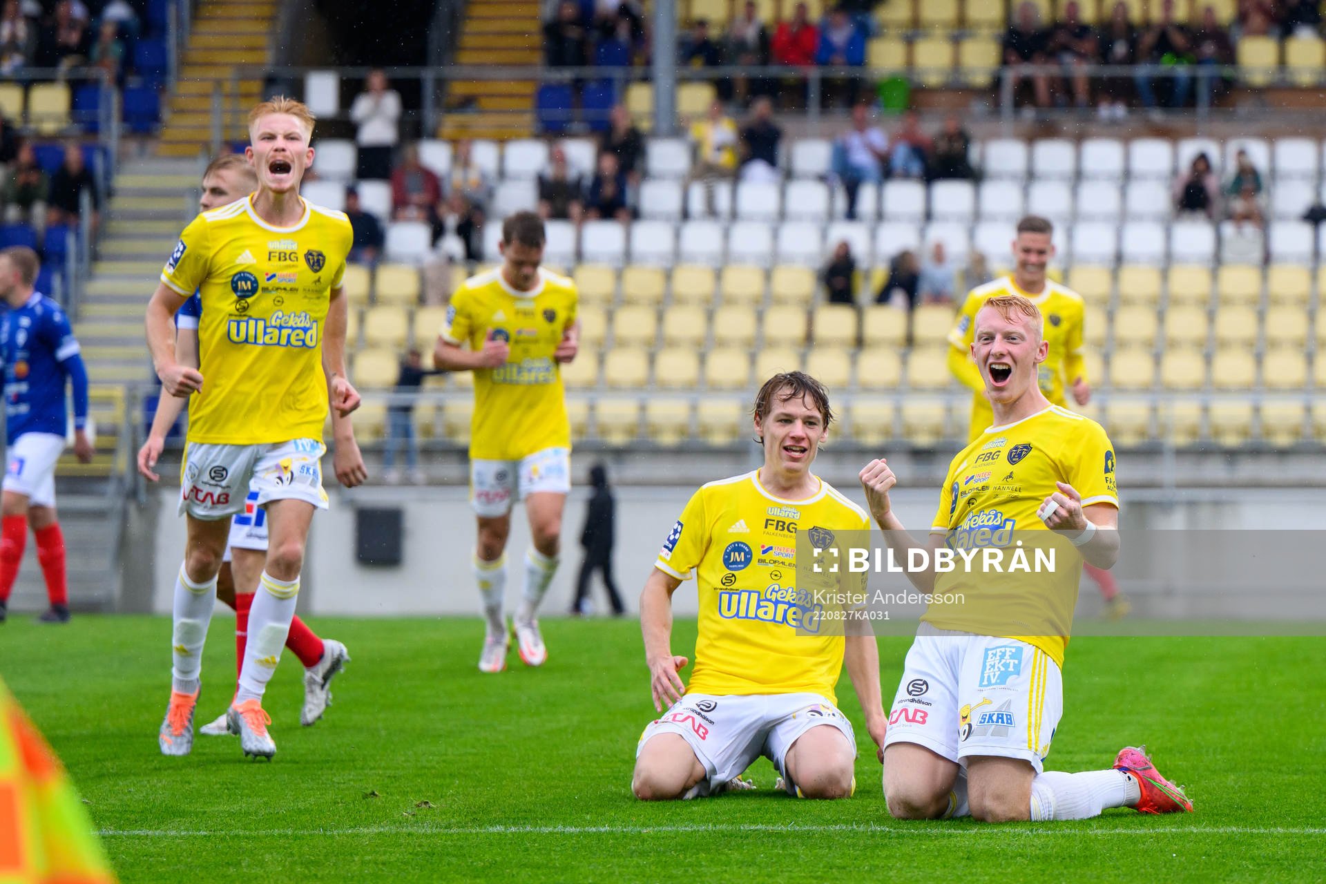 Falkenbergs Linus Borgström, Melker Nilsson och Wilhelm