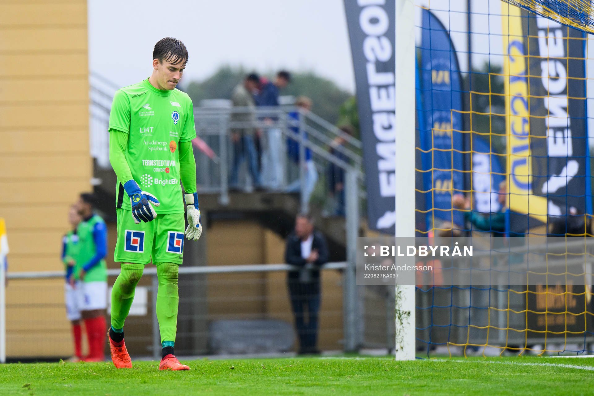 Åtvidabergs målvakt Hampus Gustafsson deppar