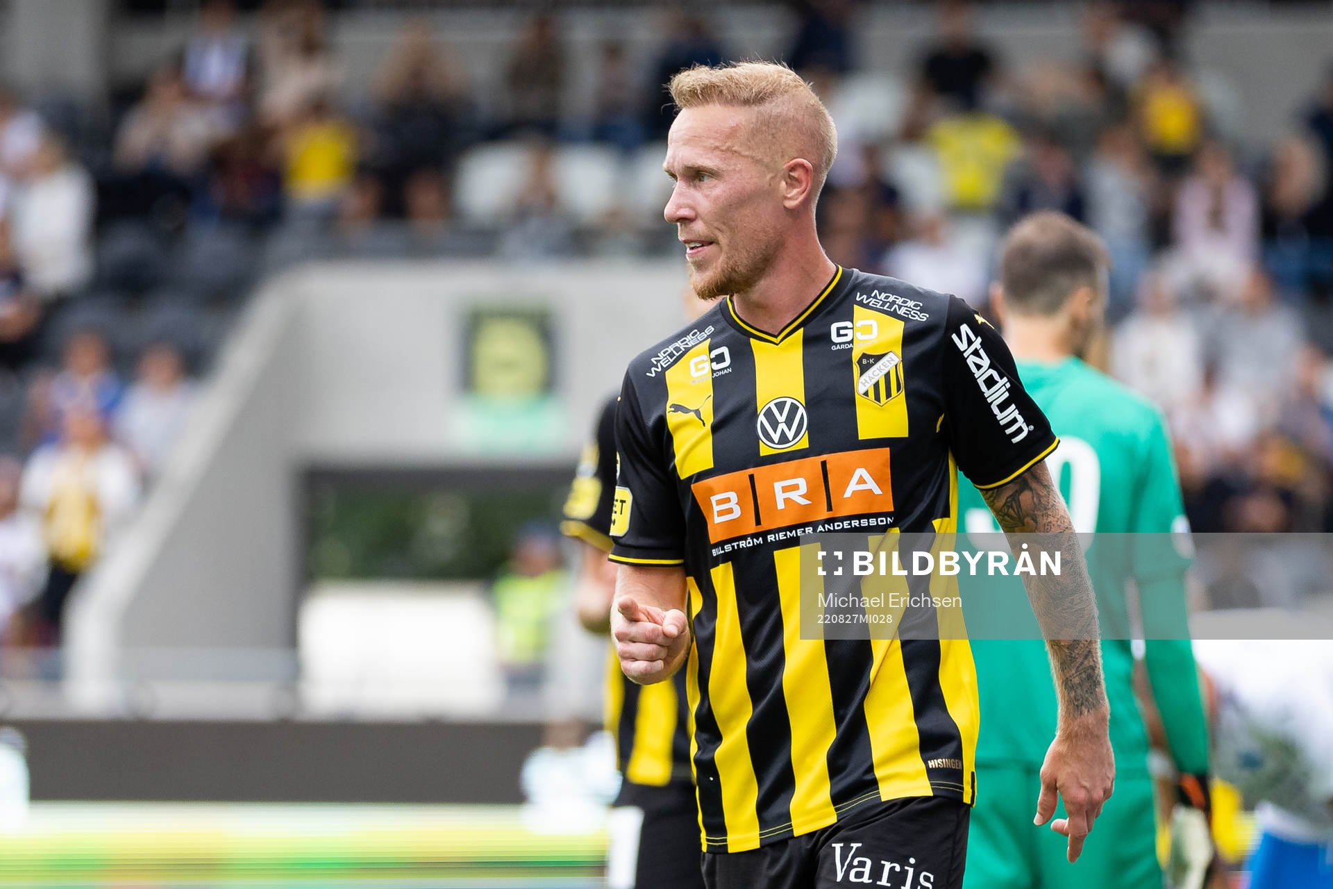 Häckens Mikkel Rygaard Jensen jublar