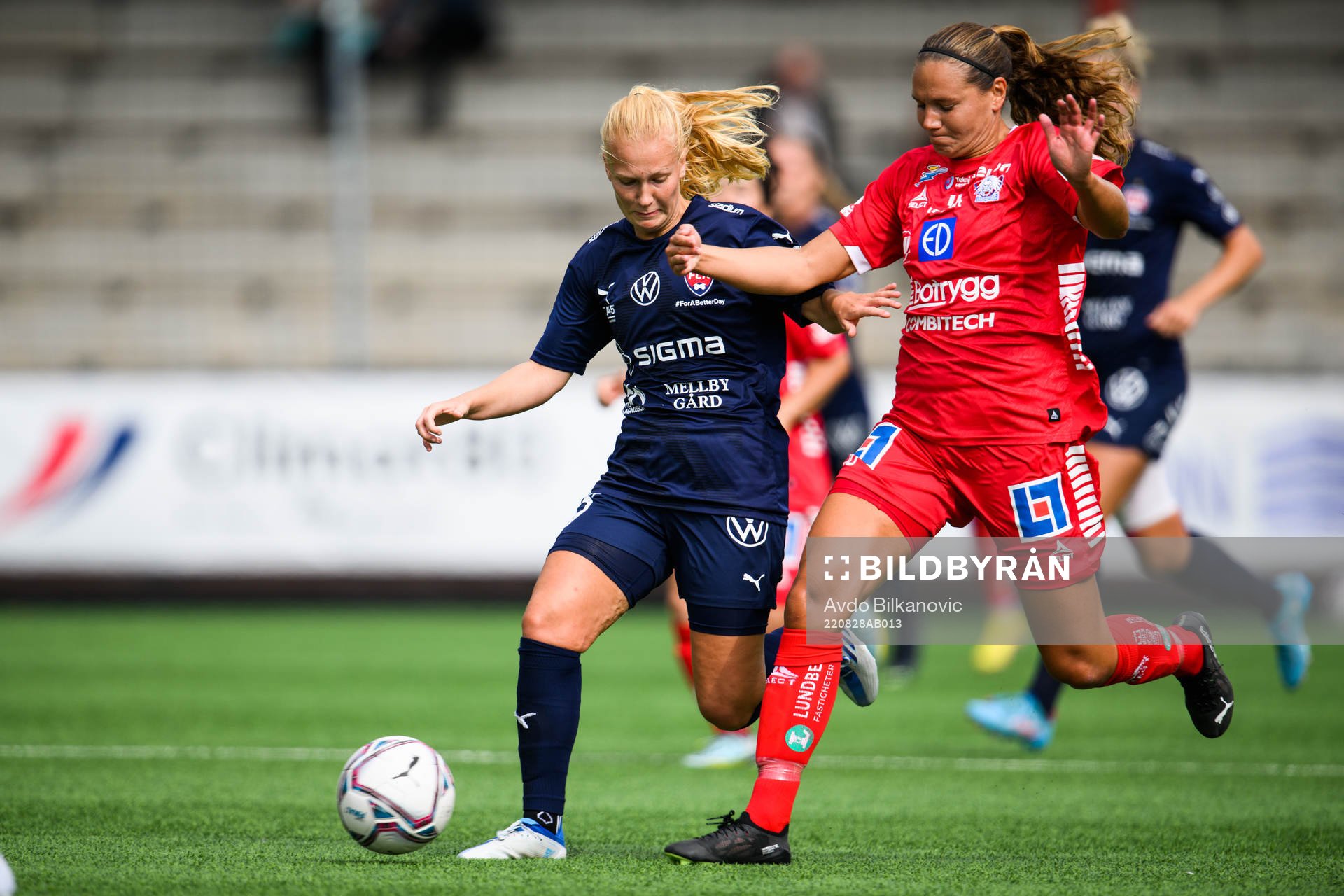 FC Rosengårds Sofie Bruun Bredgaard och Linköpings Stina