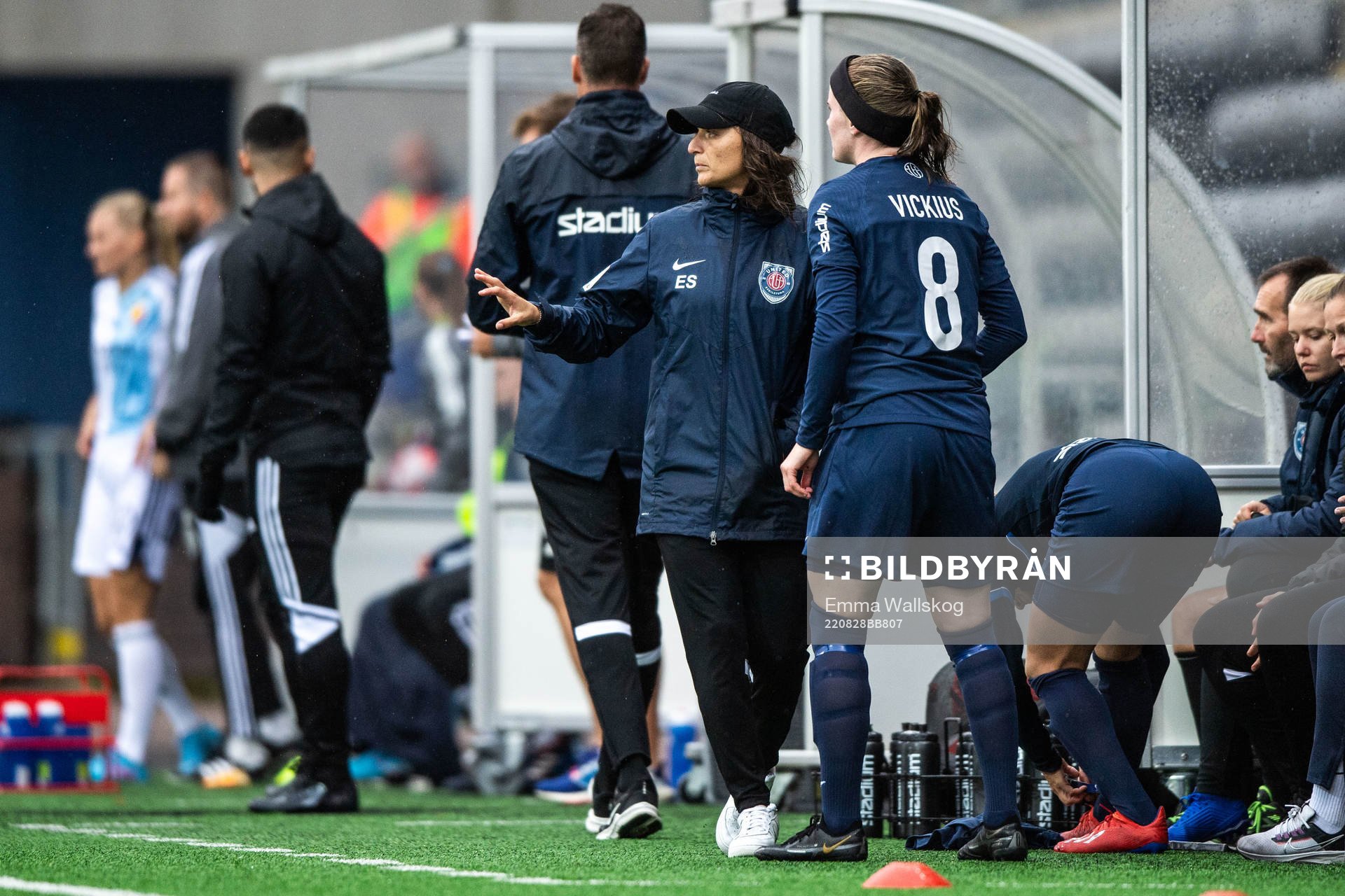 Eskilstuna Uniteds tränare Elena Sadiku