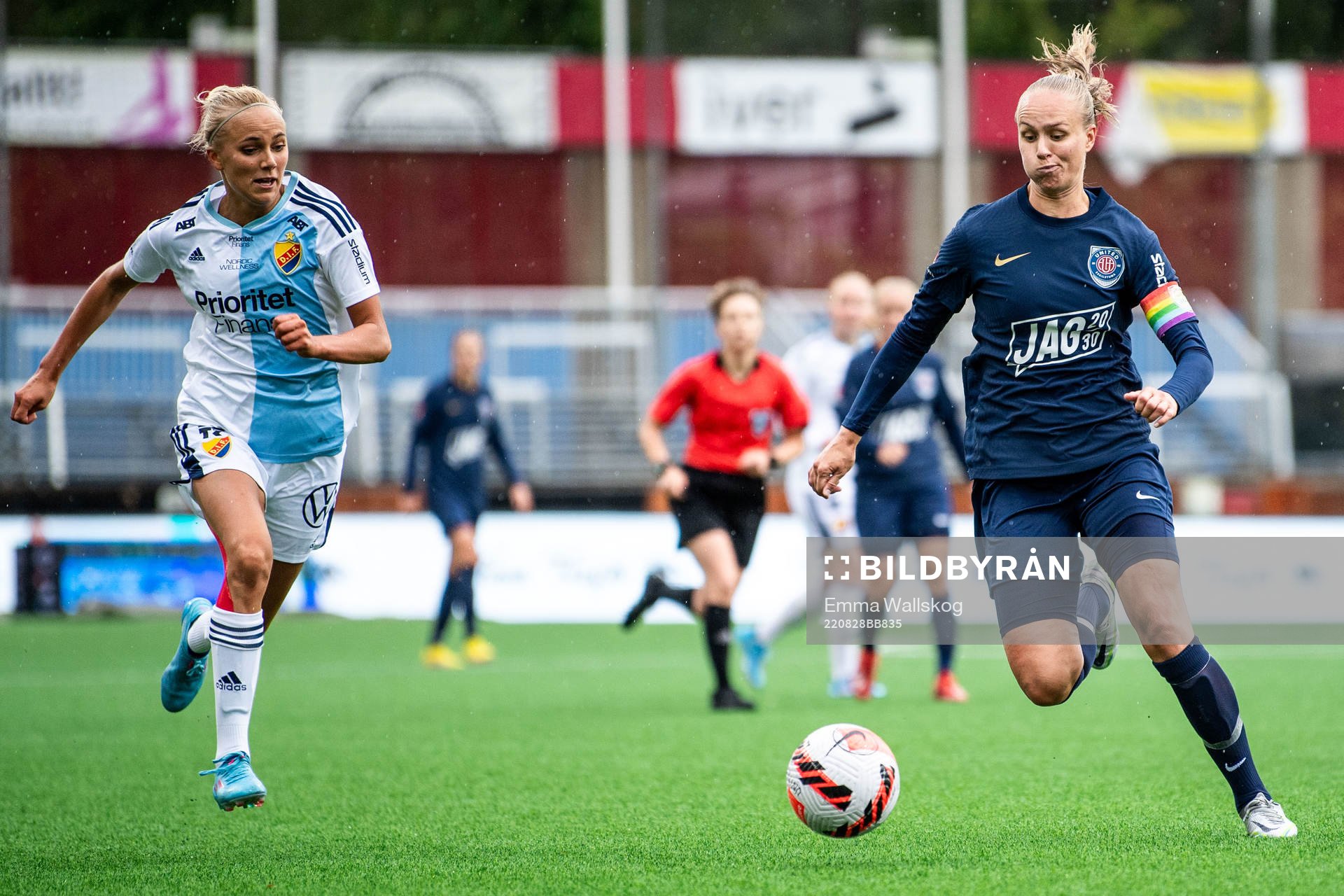 Djurgårdens Sara Lilja Vidlund och Eskilstuna Uniteds
