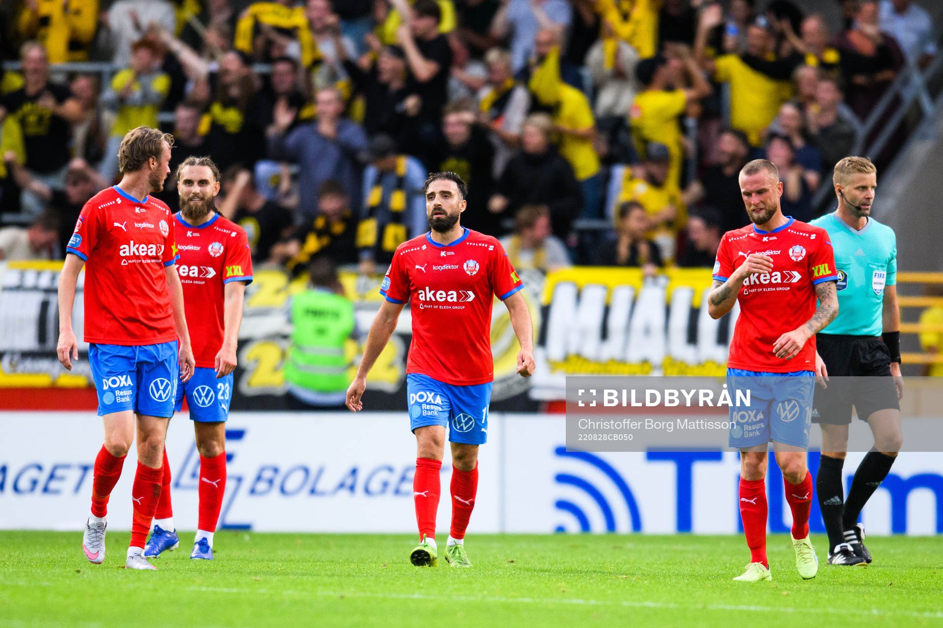 Helsingborgs Rasmus Jönsson, Ali Suljic, Abdul Rahman