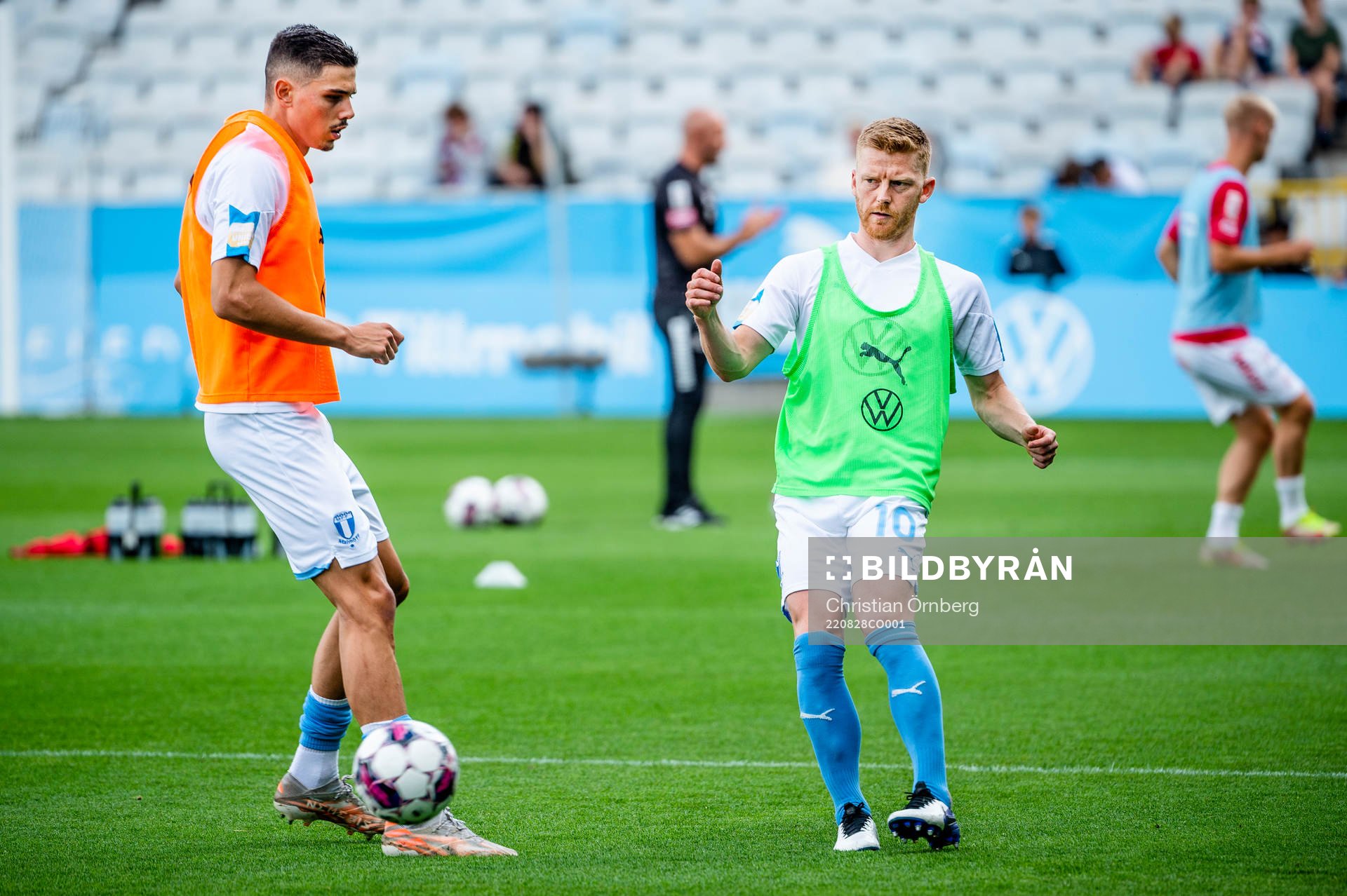 Malmö FFs Dennis Hadzikadunic och Anders Christiansen