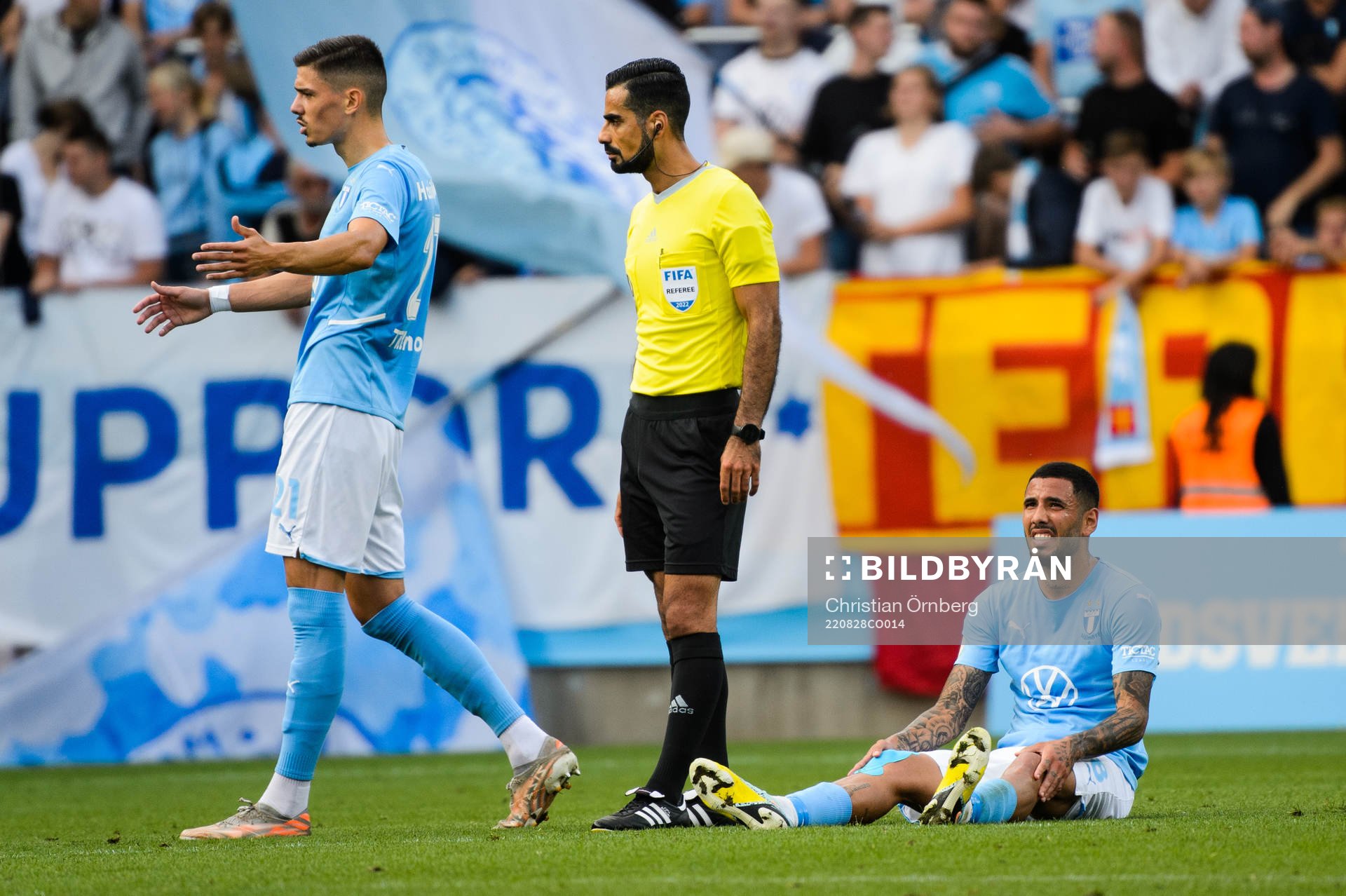 Malmö FFs Dennis Hadzikadunic och Sergio Pena