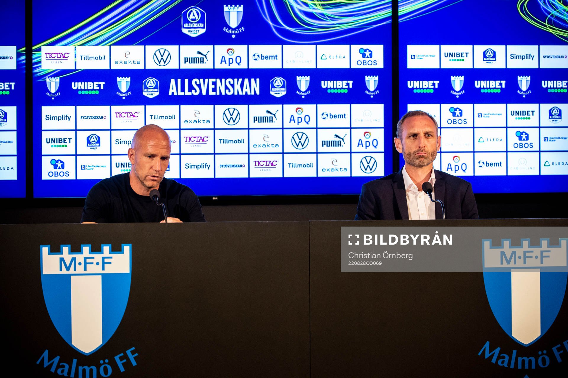 Kalmars tränare Henrik Rydström och Malmö FFs tränare