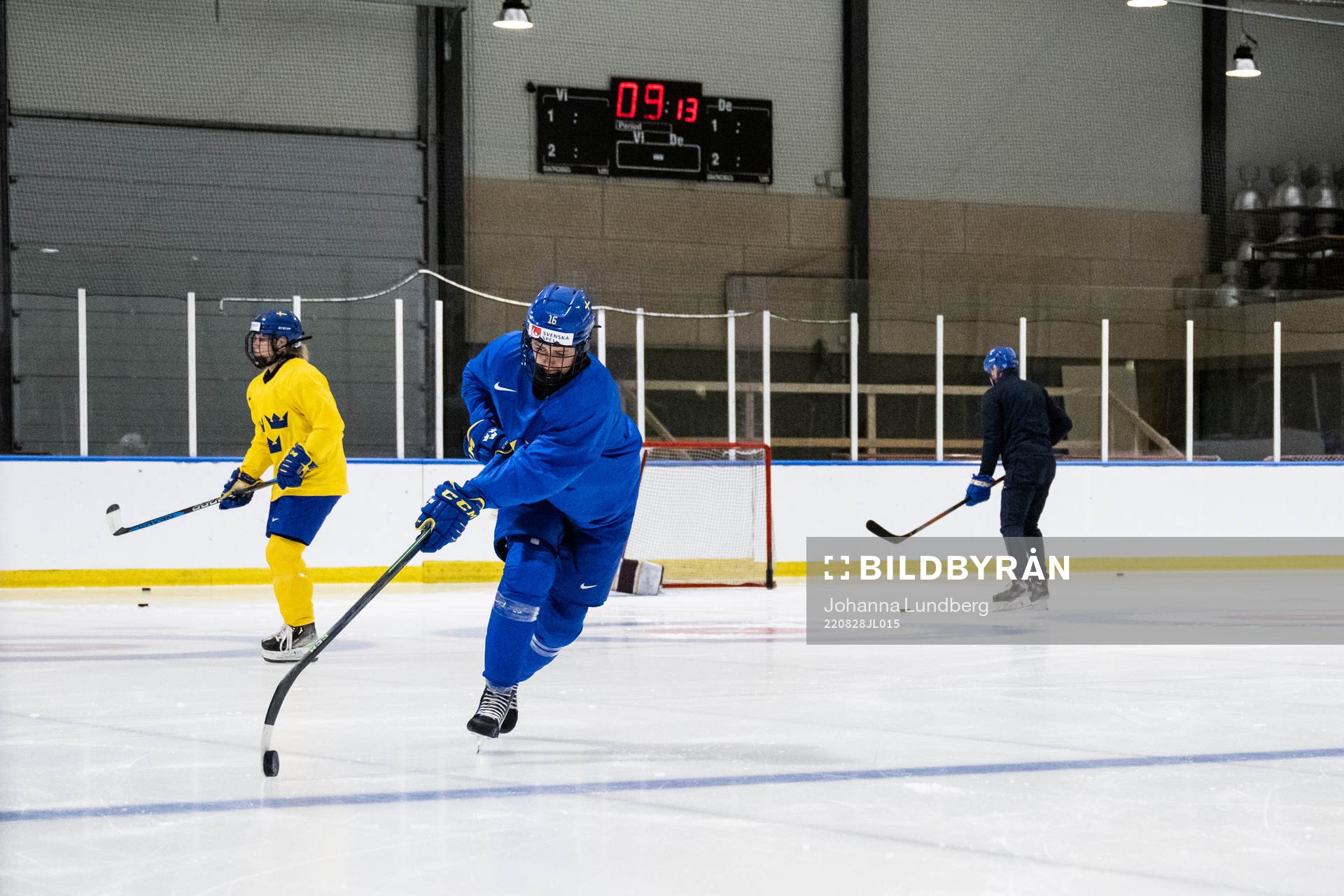 Linnea Johansson of Sweden at a practice session
