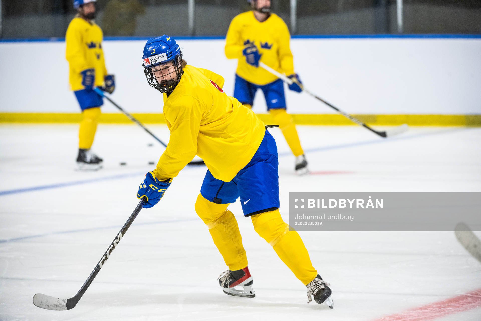 Emma Murén of Sweden at a practice session