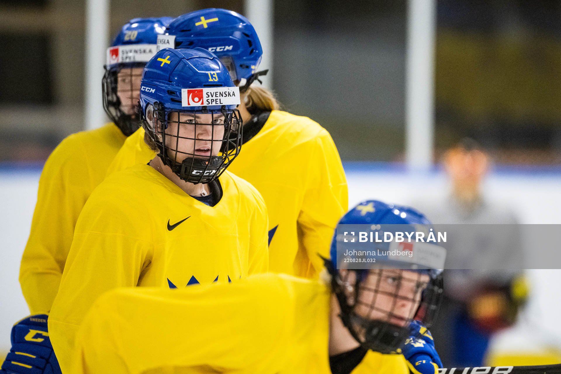 Emma Murén of Sweden at a practice session