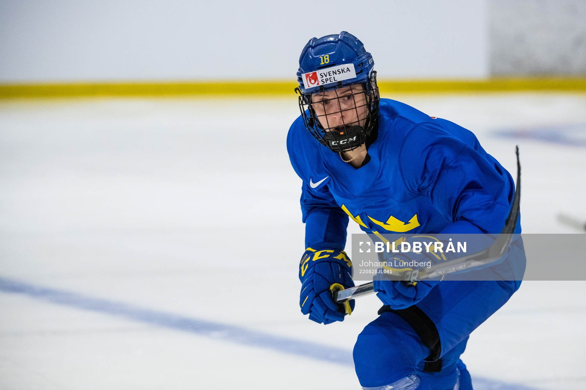 Jenny Antonsson of Sweden at a practice session