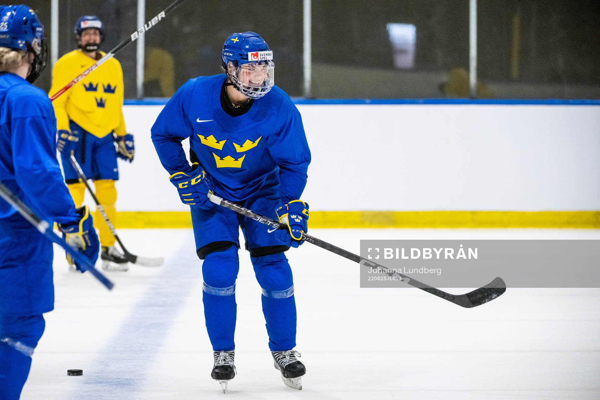 Jessica Adolfsson of Sweden at a practice session
