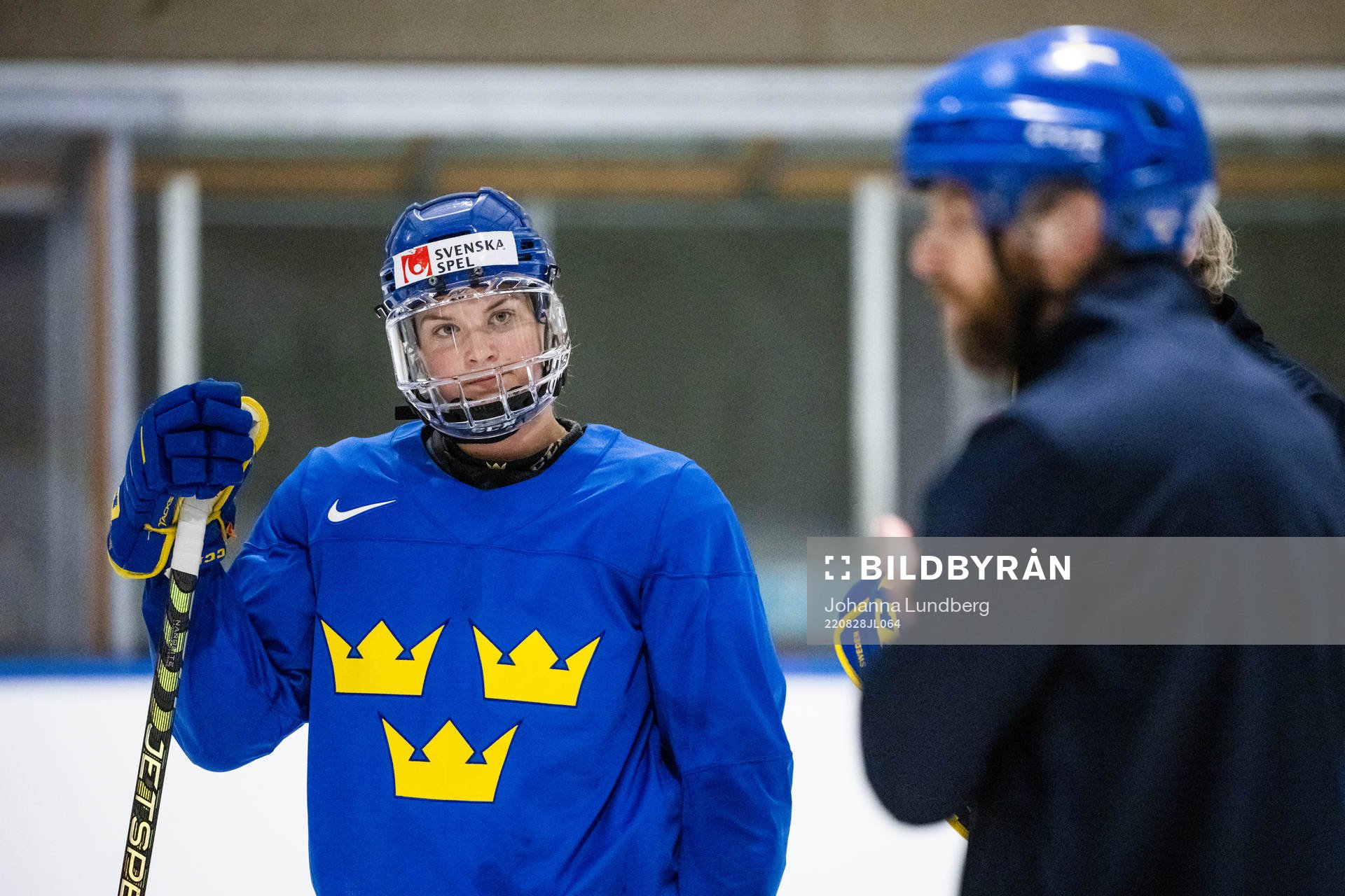 Jessica Adolfsson of Sweden at a practice session