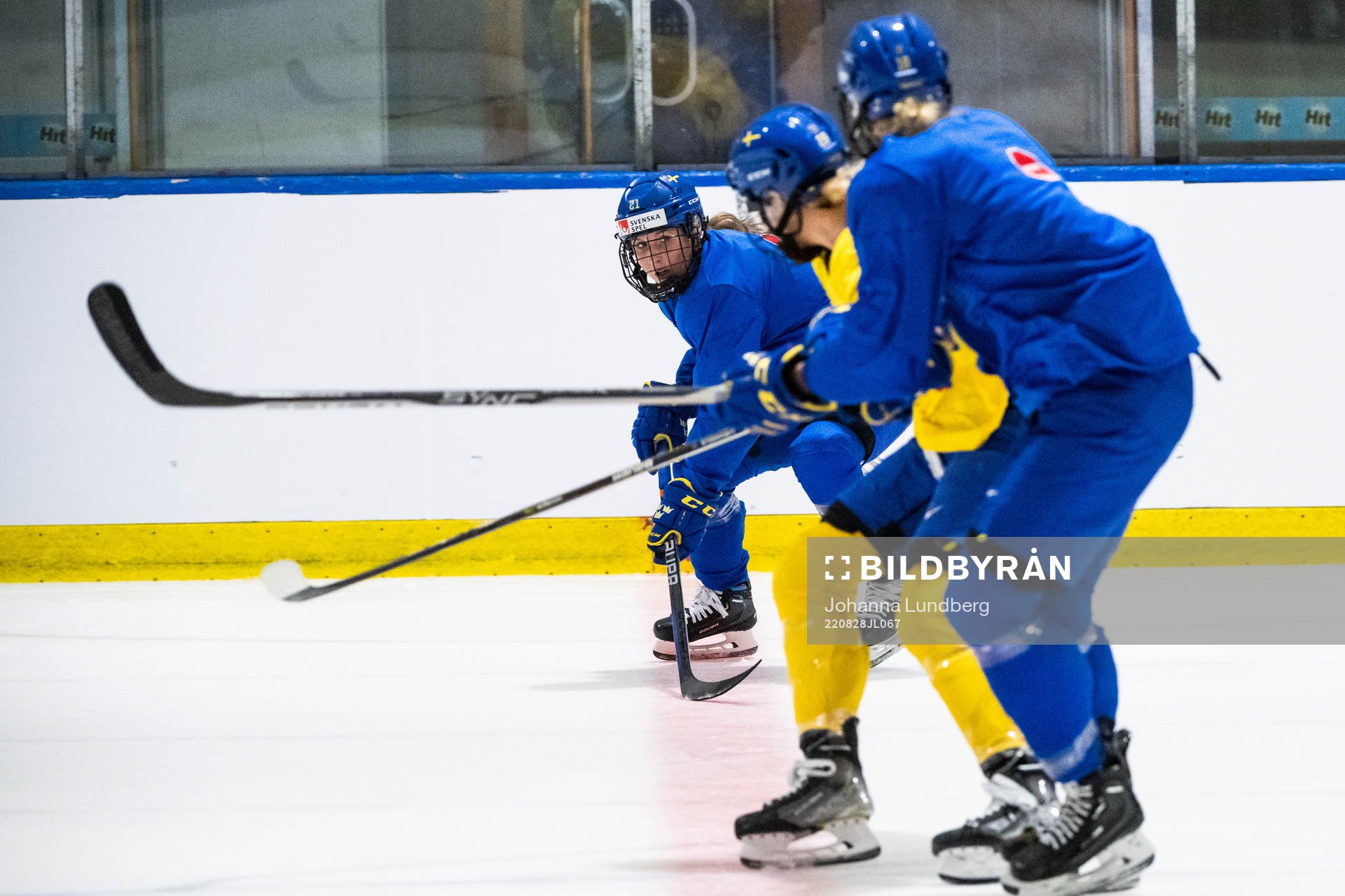 Celine Tedenby of Sweden at a practice session