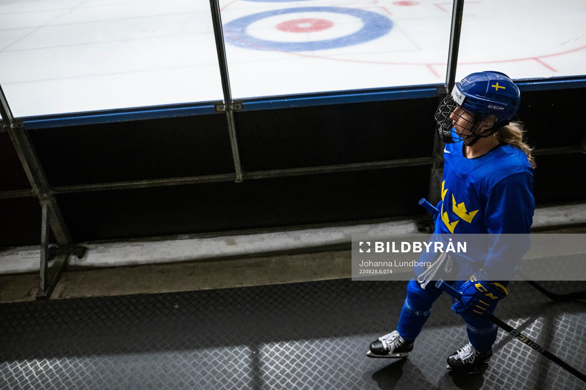 Celine Tedenby of Sweden at a practice session