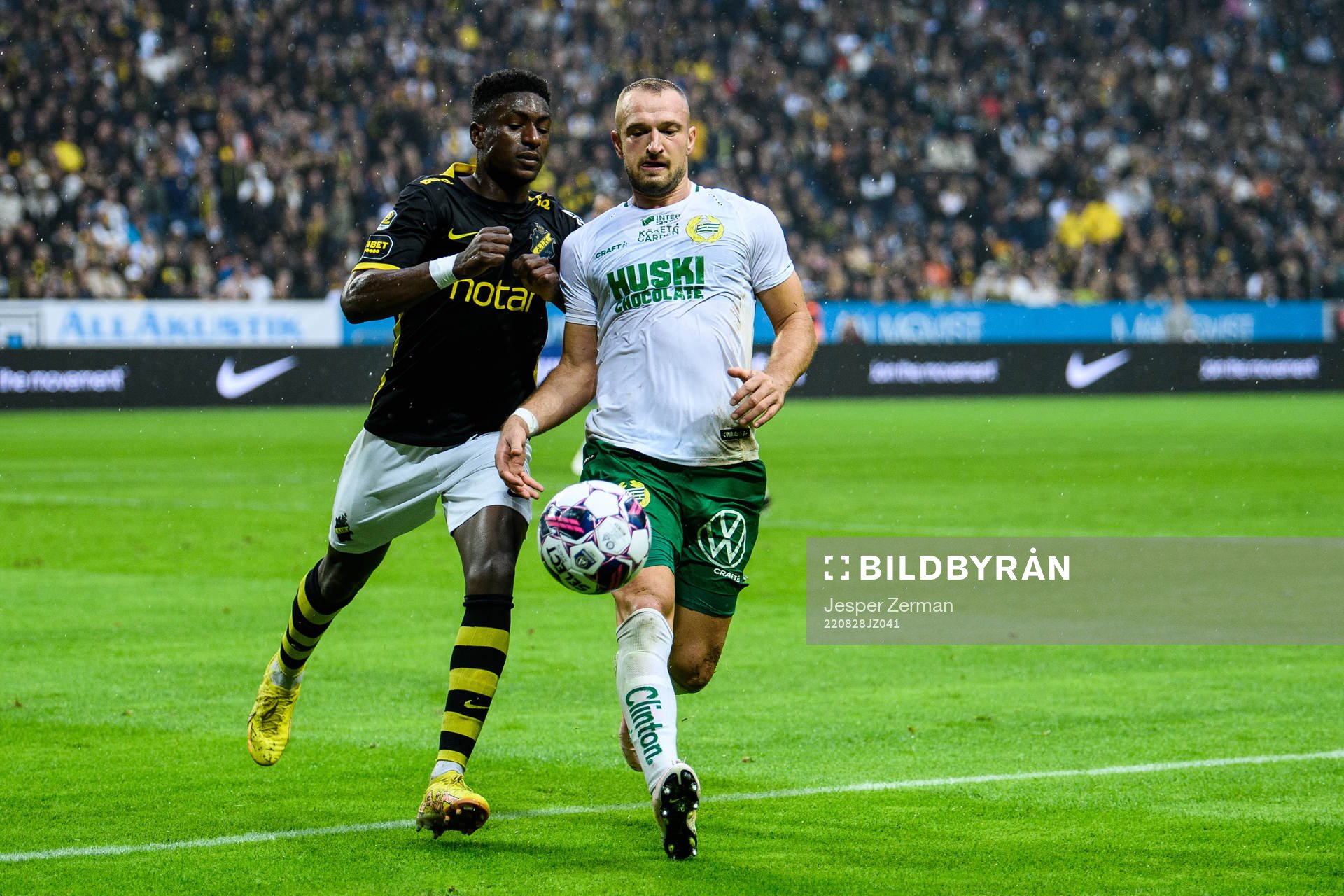 AIKs Josafat Mendes och Hammarbys Veton Berisha