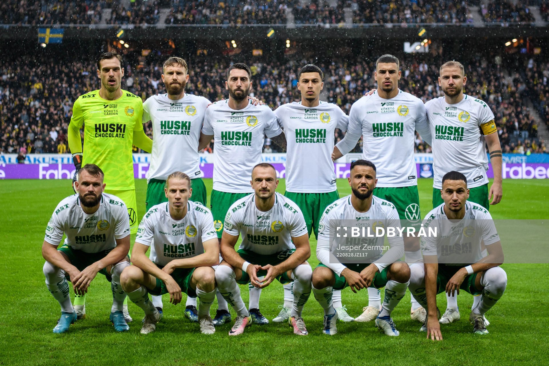 Hammarbys startelva bestående av målvakt Davor Blazevic,