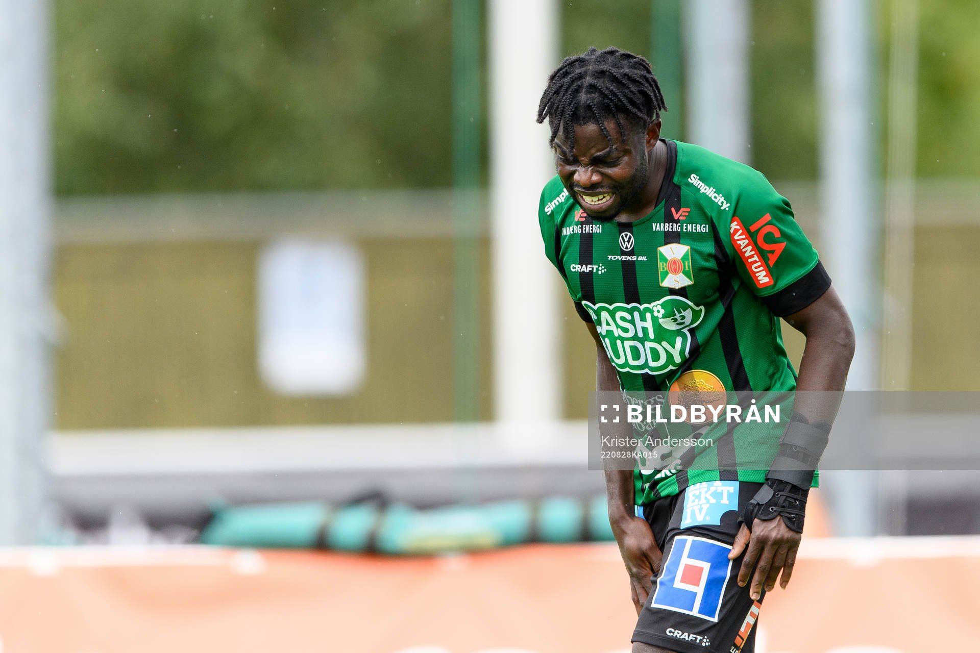 Varbergs Gideon Mensah deppar