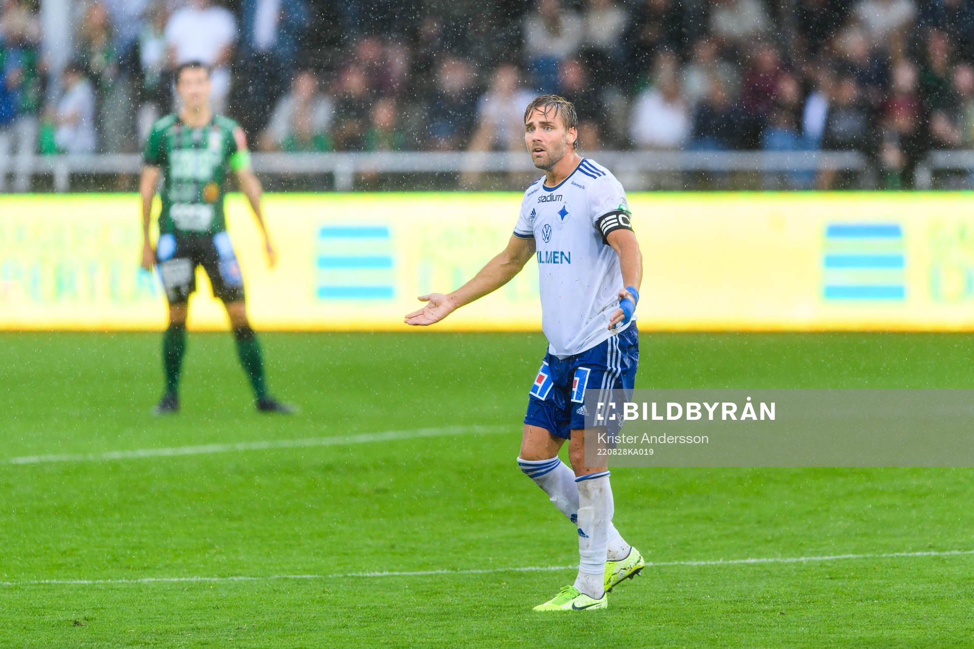 IFK Norrköpings Christoffer Nyman reagerar