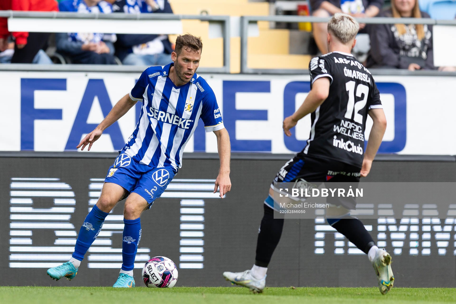 IFK Göteborgs Emil Salomonsson och Sirius Oli Valur