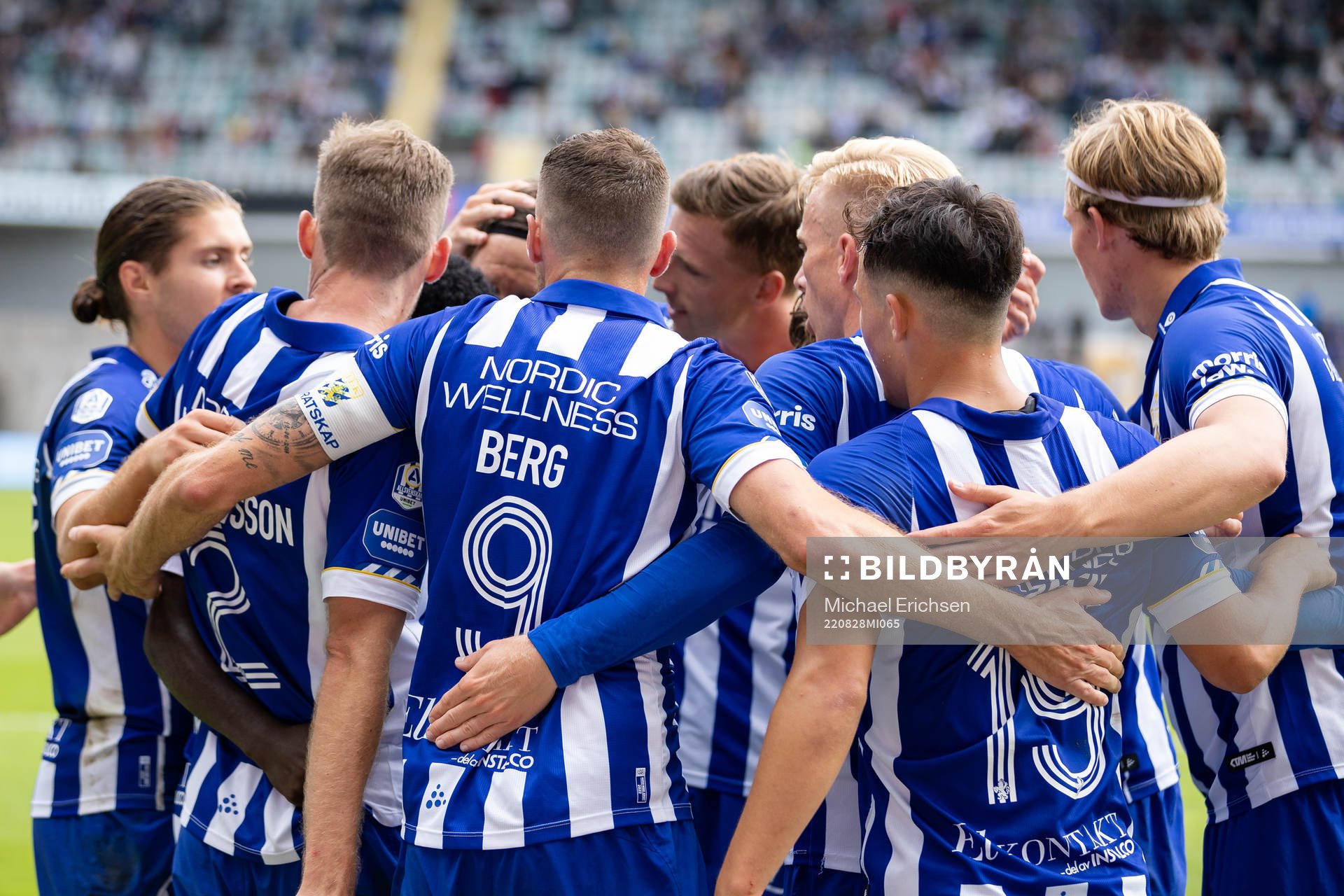 IFK Göteborgs Marcus Berg jublar med lagkamrater