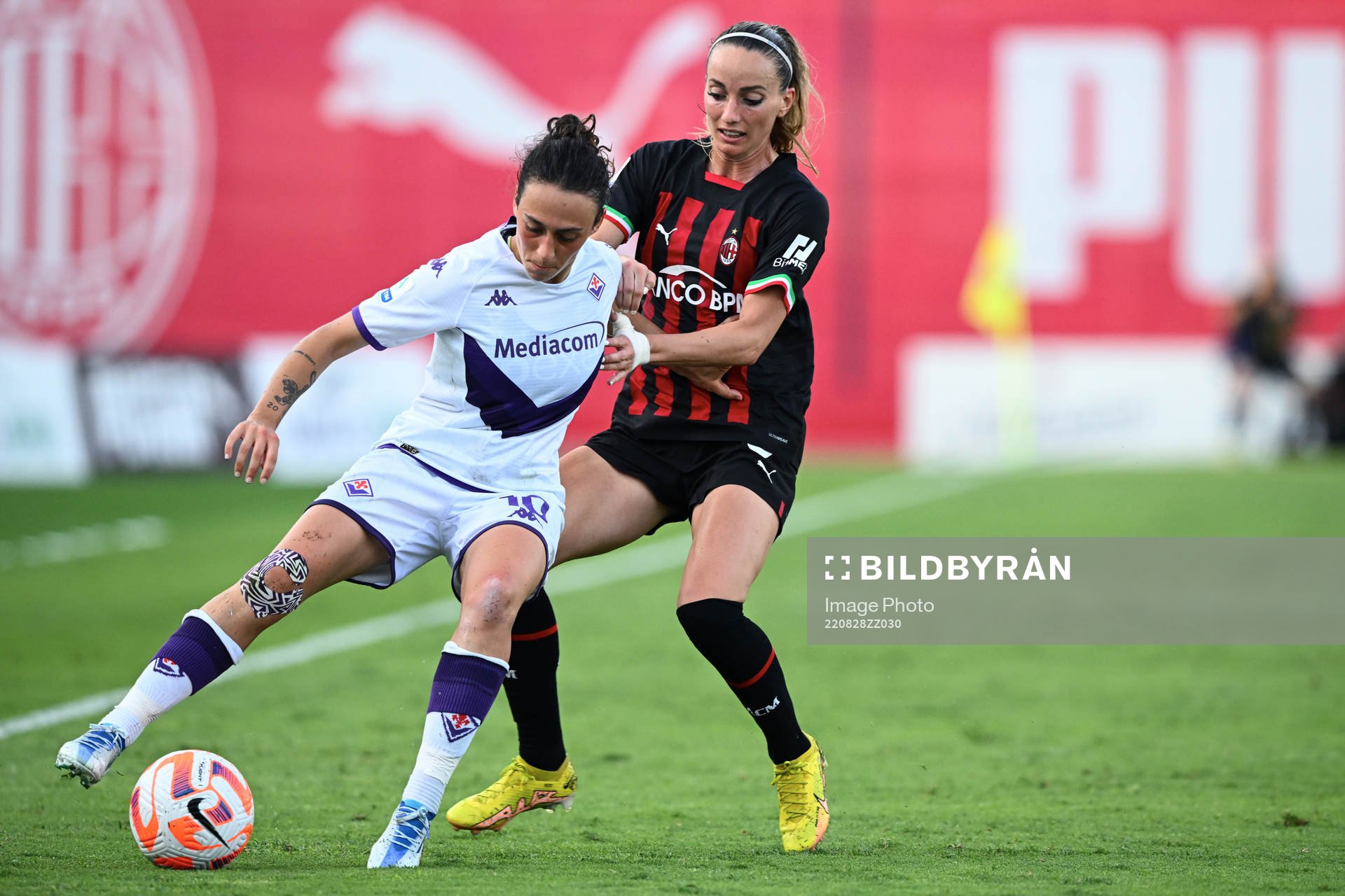 Fotboll, Dam, Serie A, Milan - Fiorentina Milano 28/08/2022
