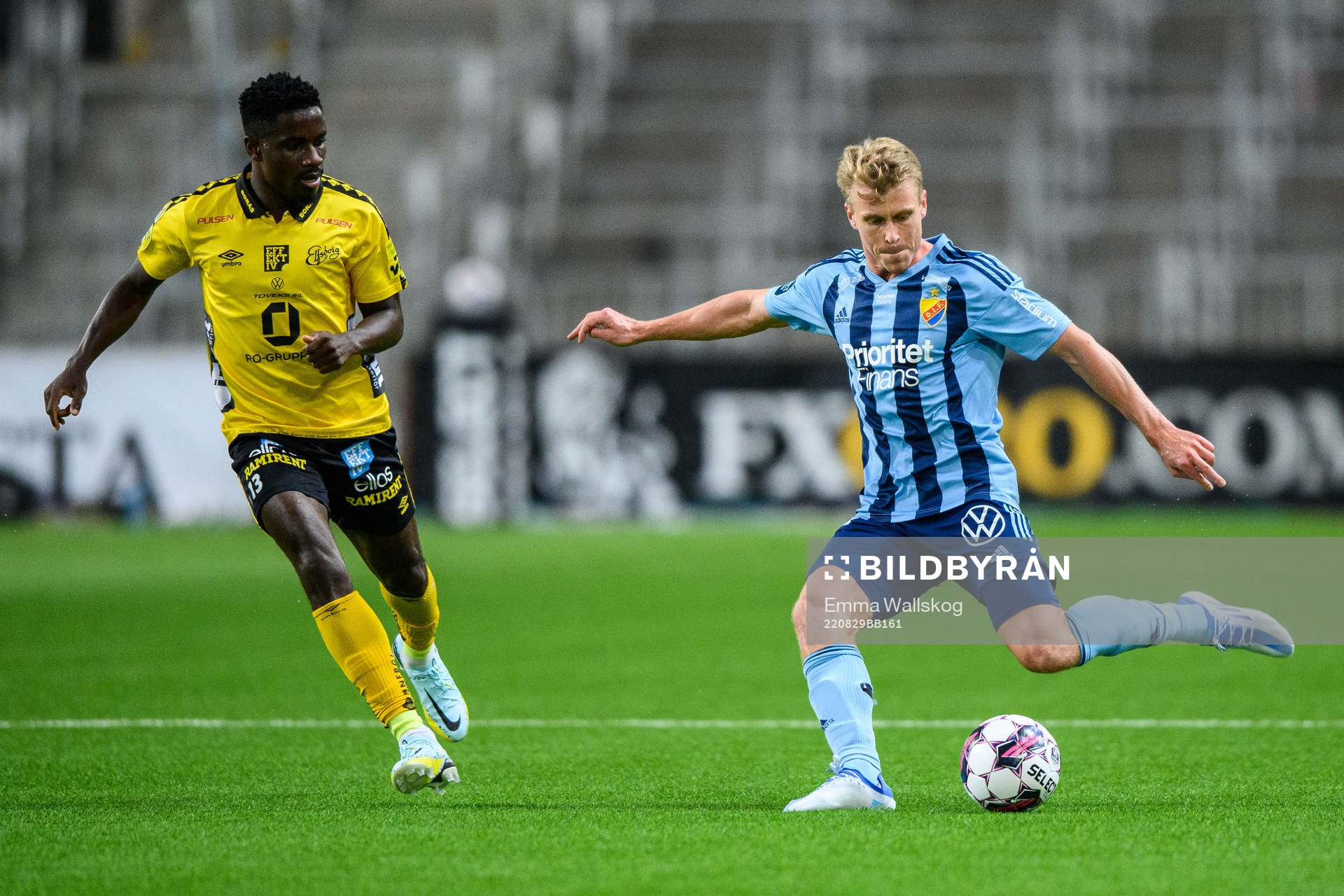 Elfsborgs Michael Baidoo och Djurgårdens Rasmus Schuller