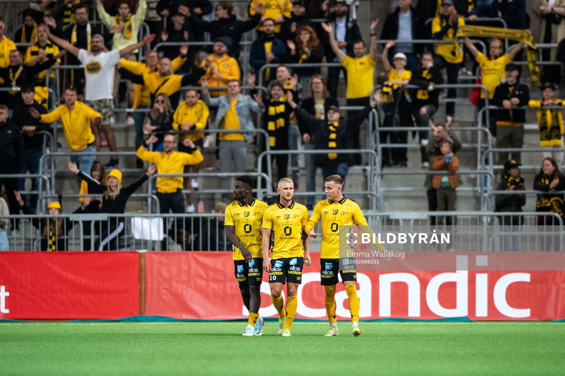 Elfsborgs Michael Baidoo, Simon Strand och Jacob Ondrejka