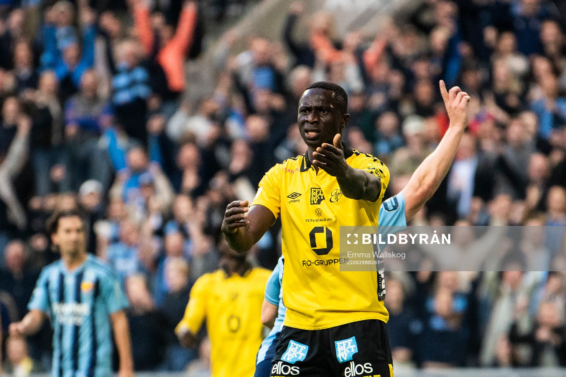 Elfsborgs Maudo Lamine Jarjue reagerar