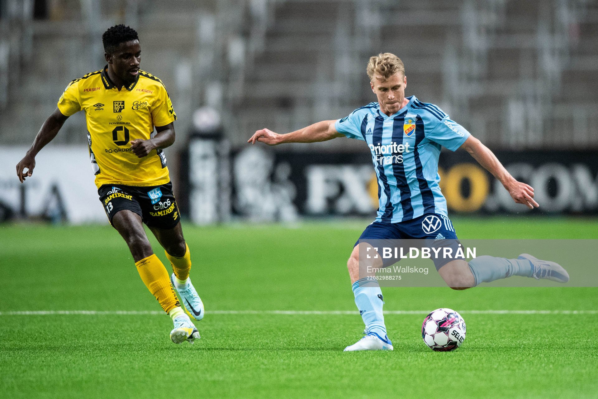 Elfsborgs Michael Baidoo och Djurgårdens Rasmus Schuller