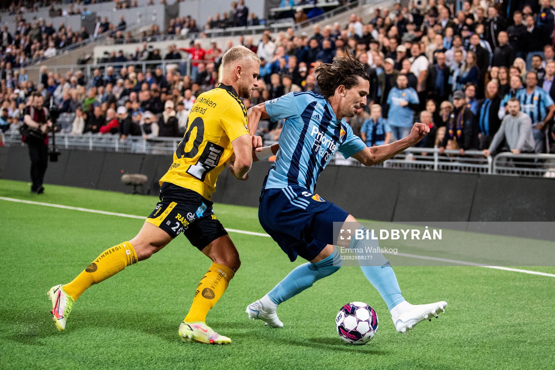 Elfsborgs Simon Strand och Djurgårdens Gustav Wikheim