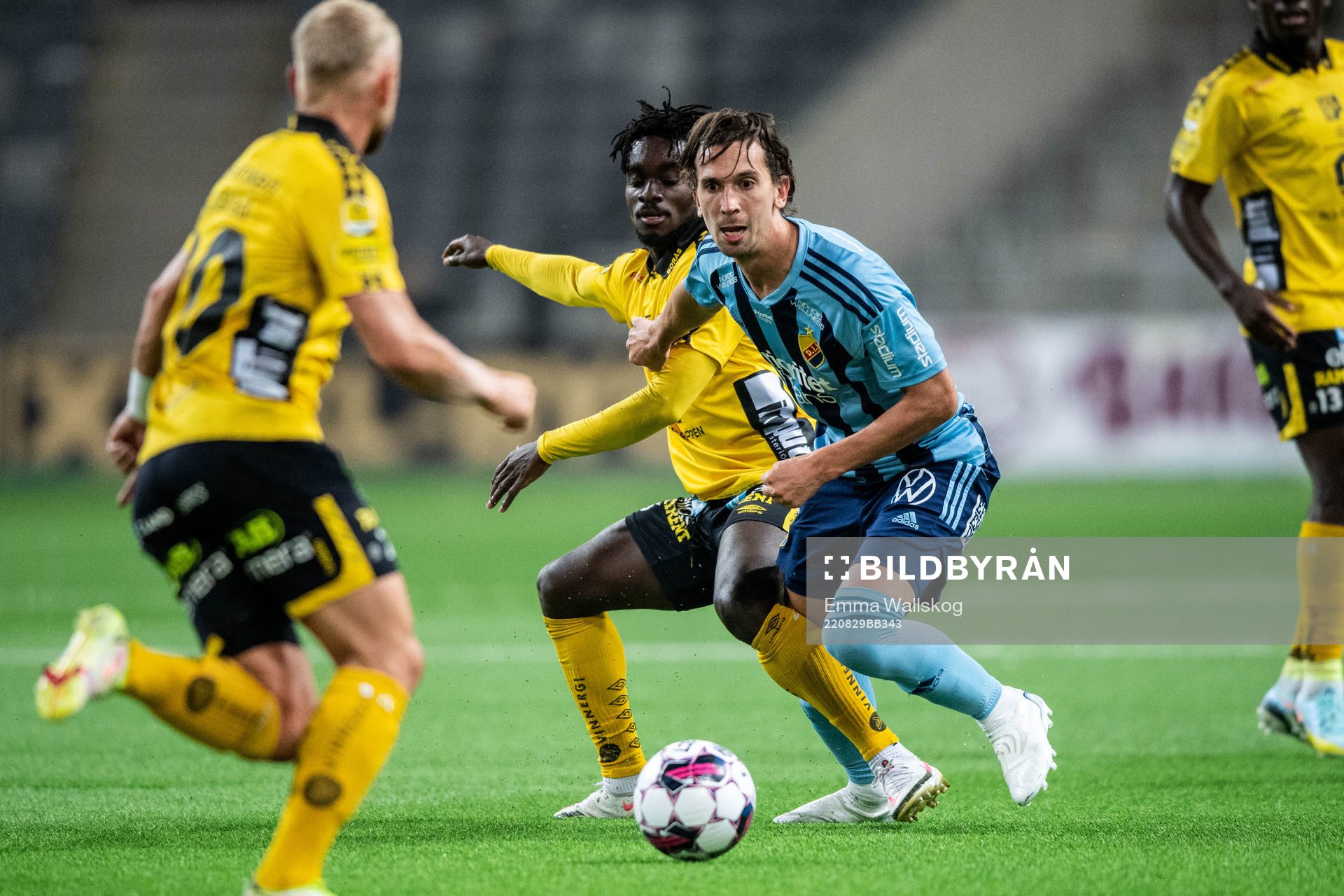 Elfsborgs Emmanuel Boateng och Djurgårdens Gustav Wikheim
