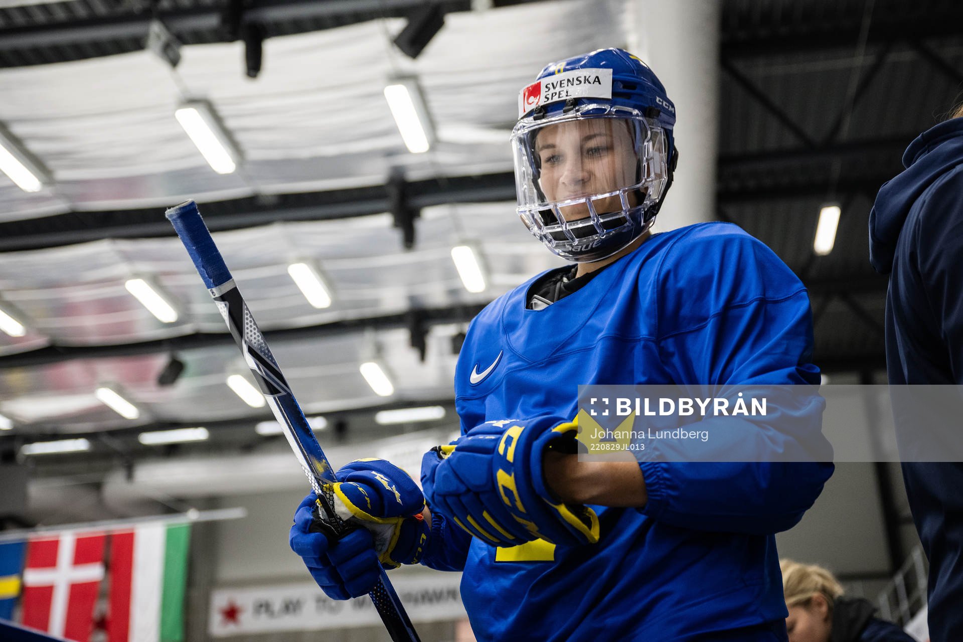 Ebba Berglund of Sweden at a practice session