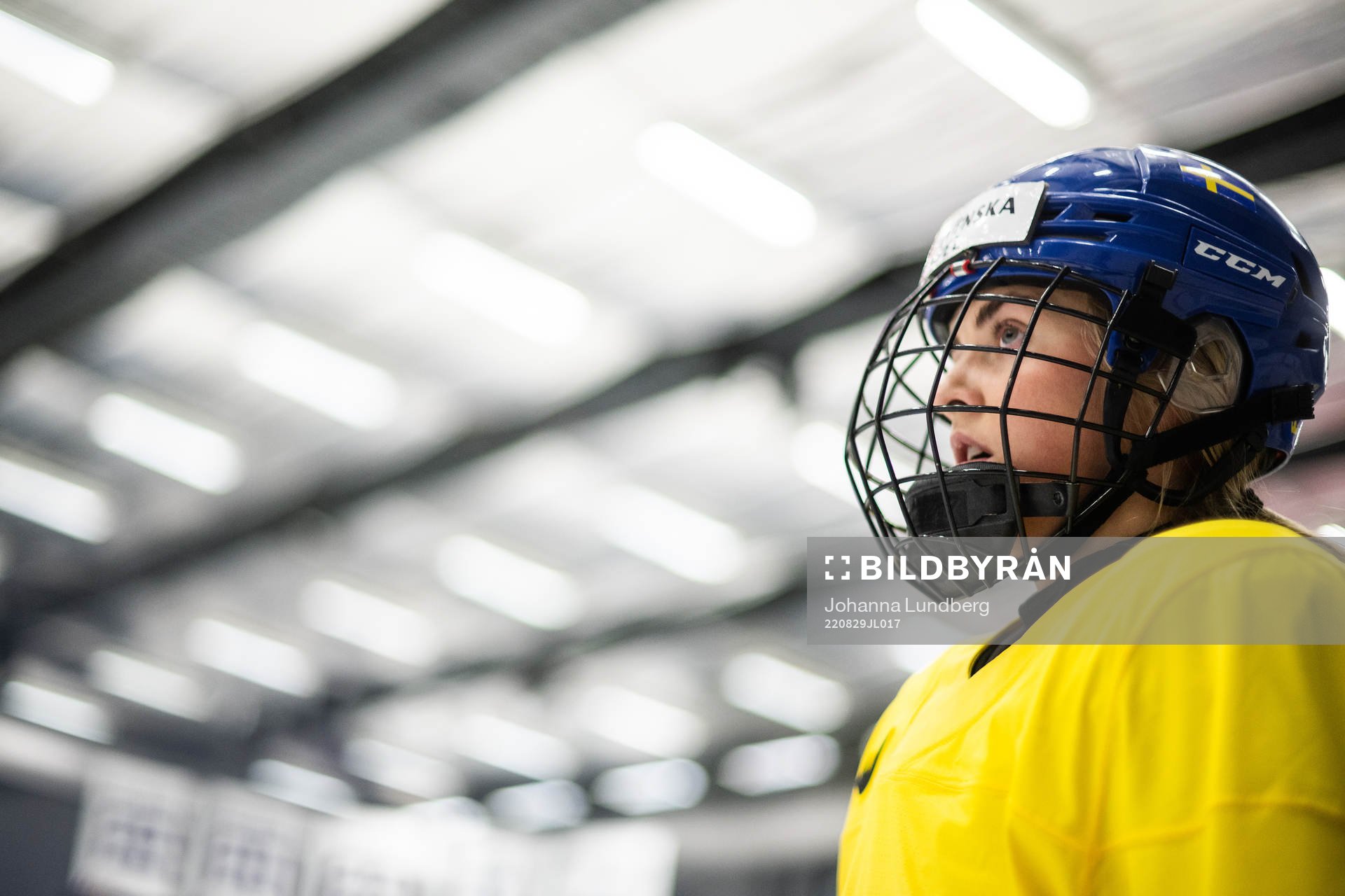 Sofie Lundin of Sweden at a practice session
