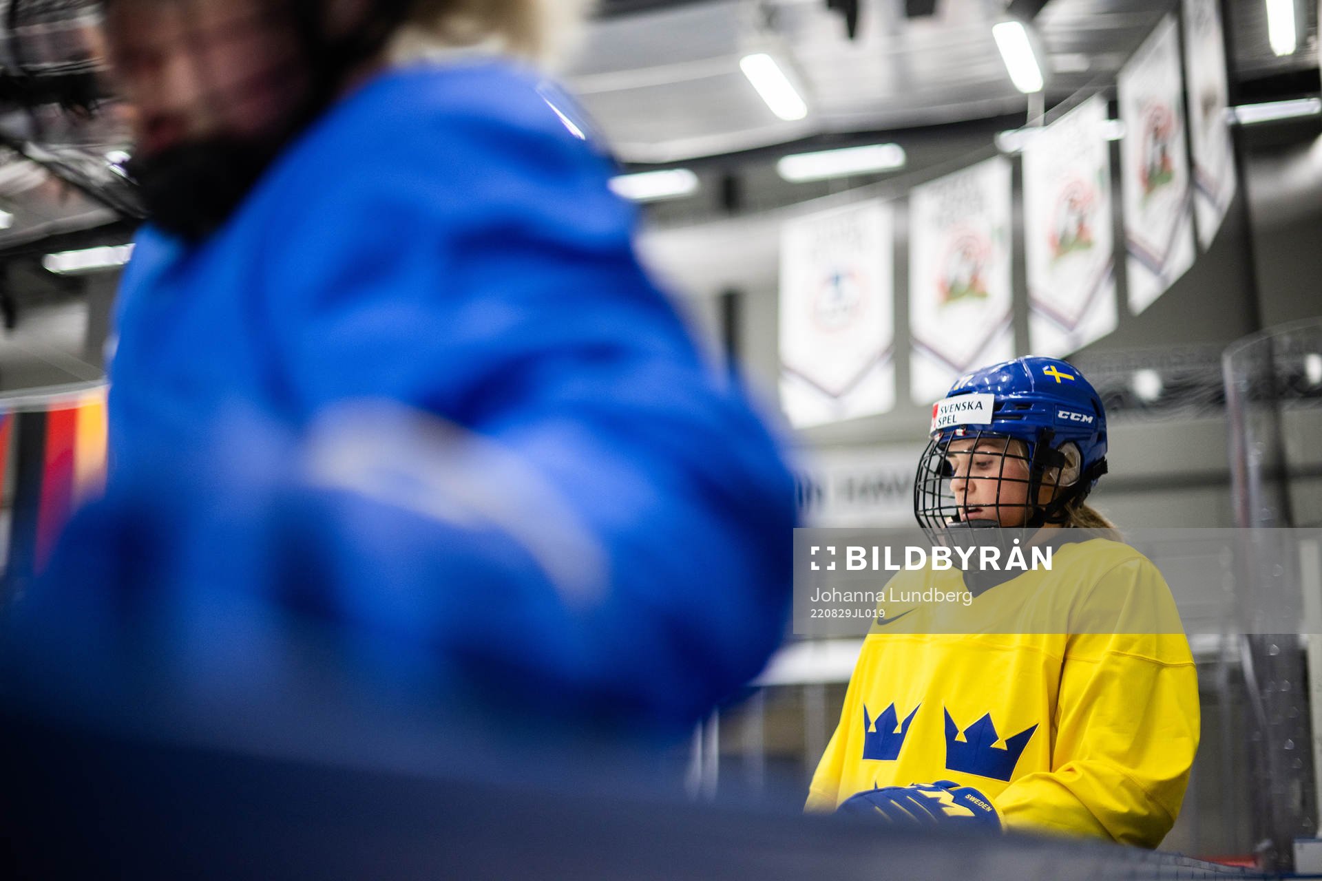 Sofie Lundin of Sweden at a practice session