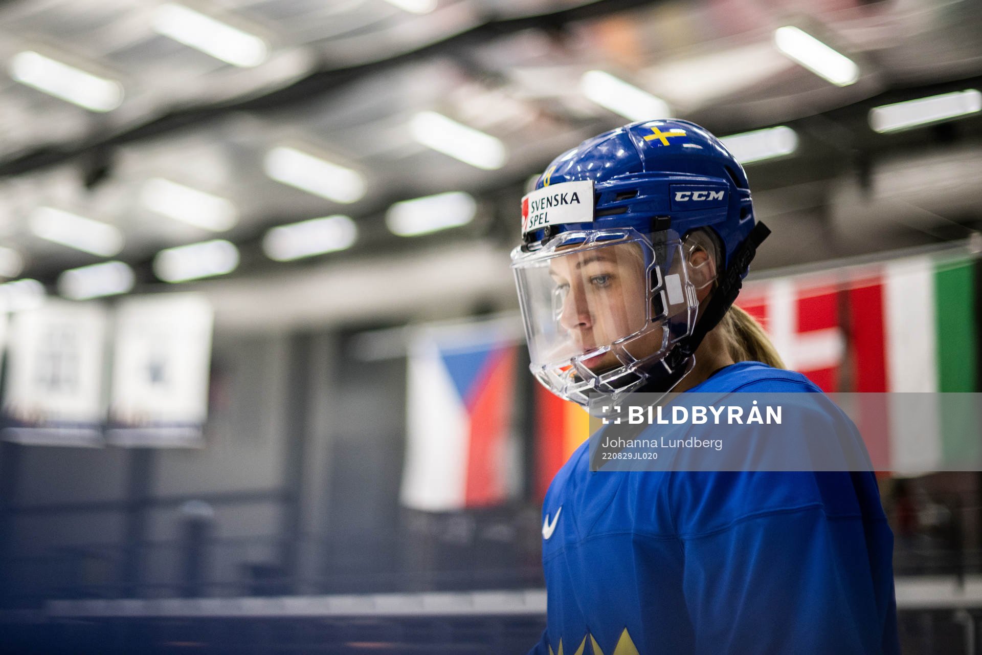 Ebba Berglund of Sweden at a practice session