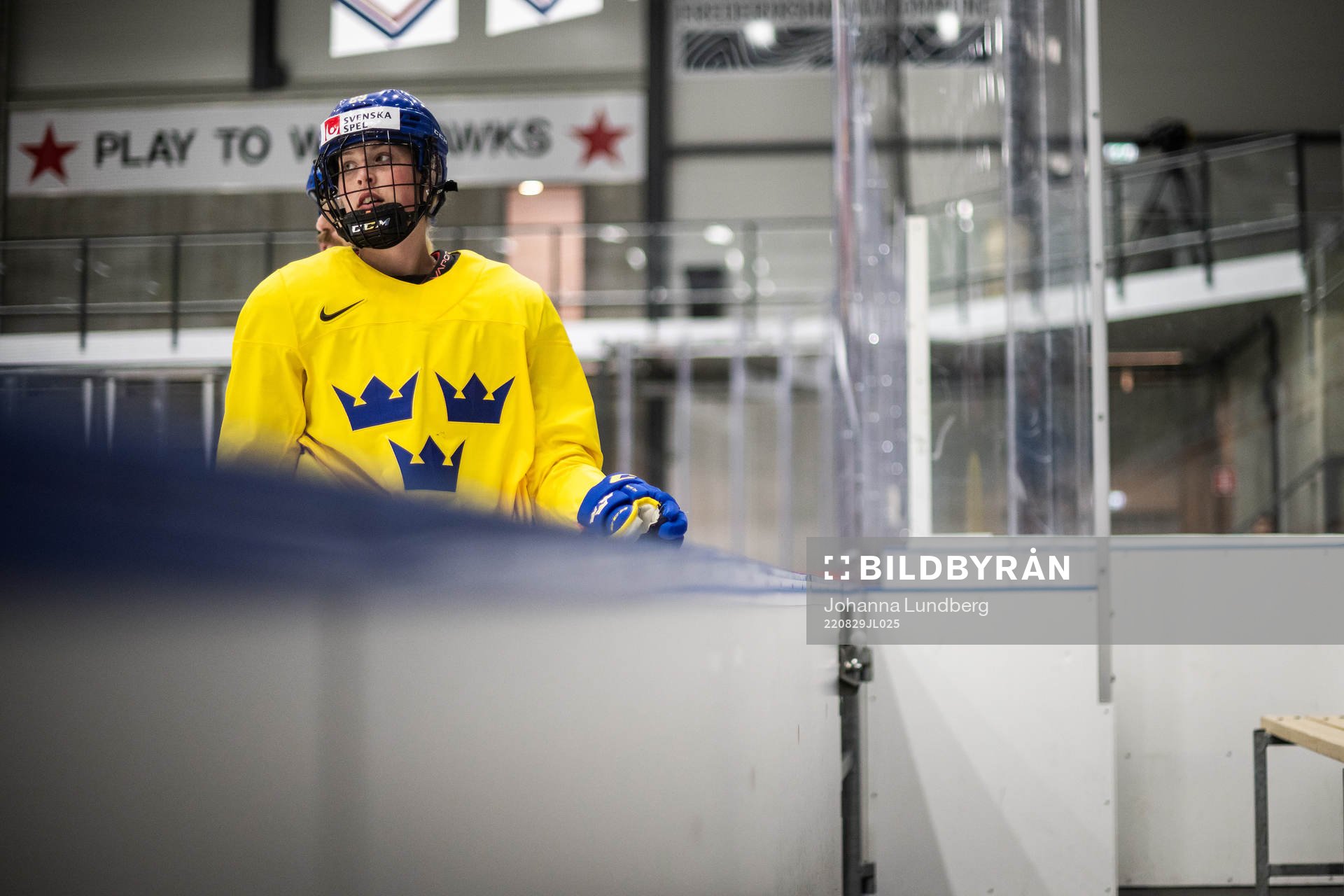 Olivia Carlsson of Sweden at a practice session