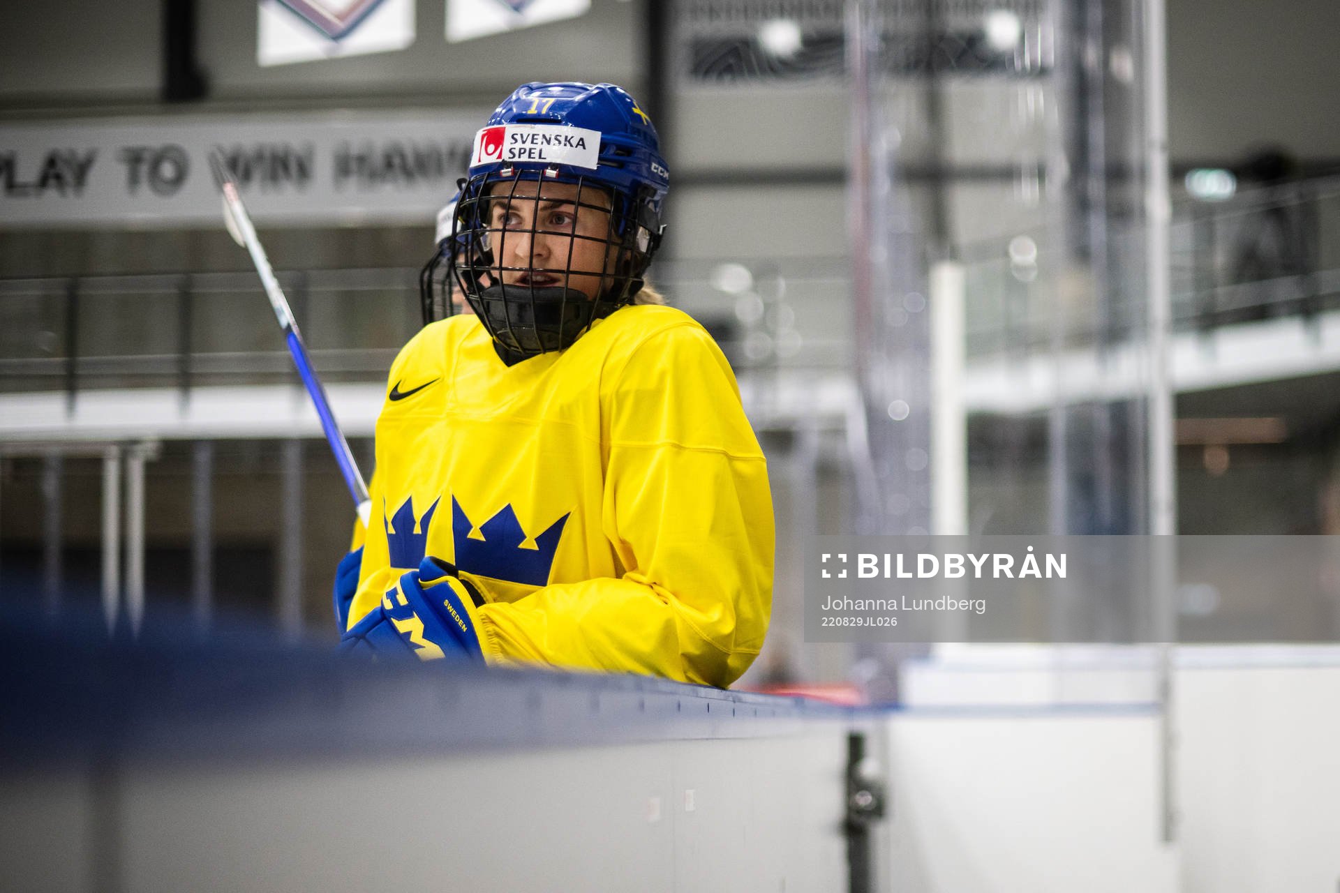 Sofie Lundin of Sweden at a practice session