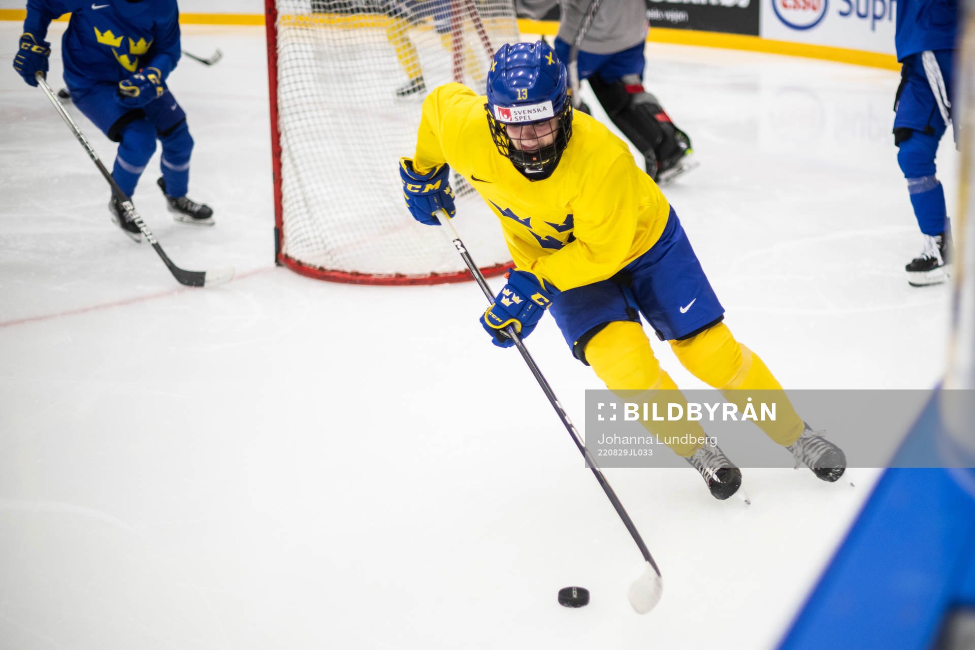 Emma Murén of Sweden at a practice session