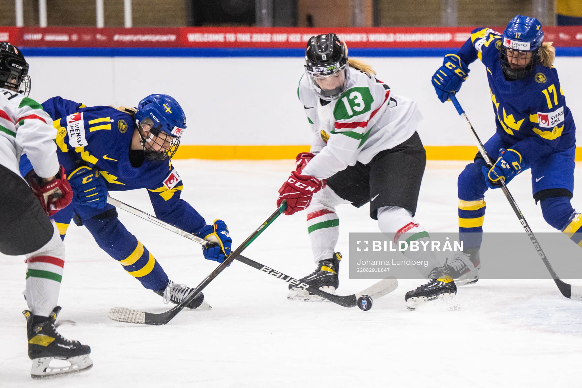 Josefin Bouveng and Sofie Lundin of Sweden against Lotti