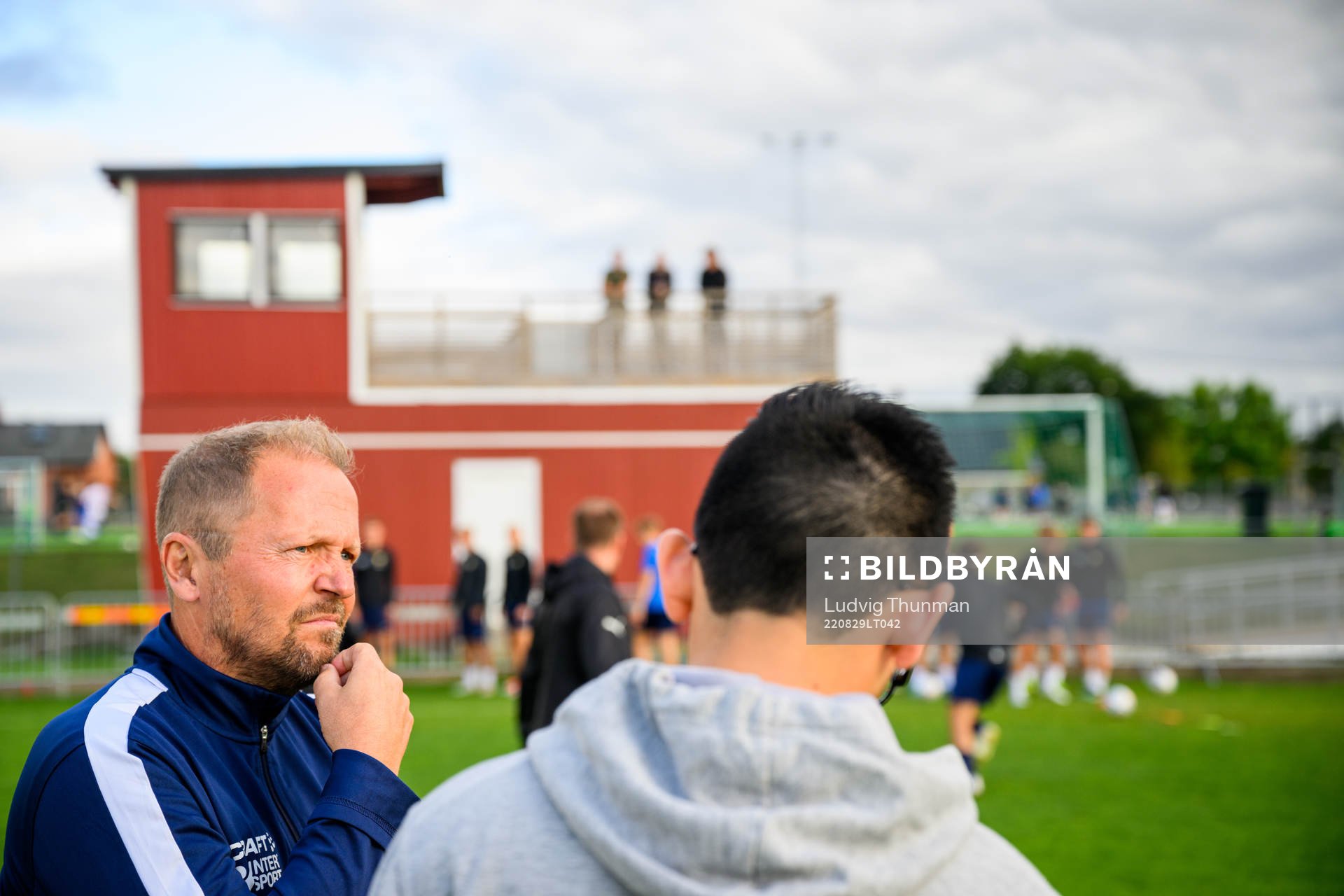Tränare Richard ”Kalle” Ringhov under ett reportage med Torns IF den 29 augusti 2022 i Lund. 