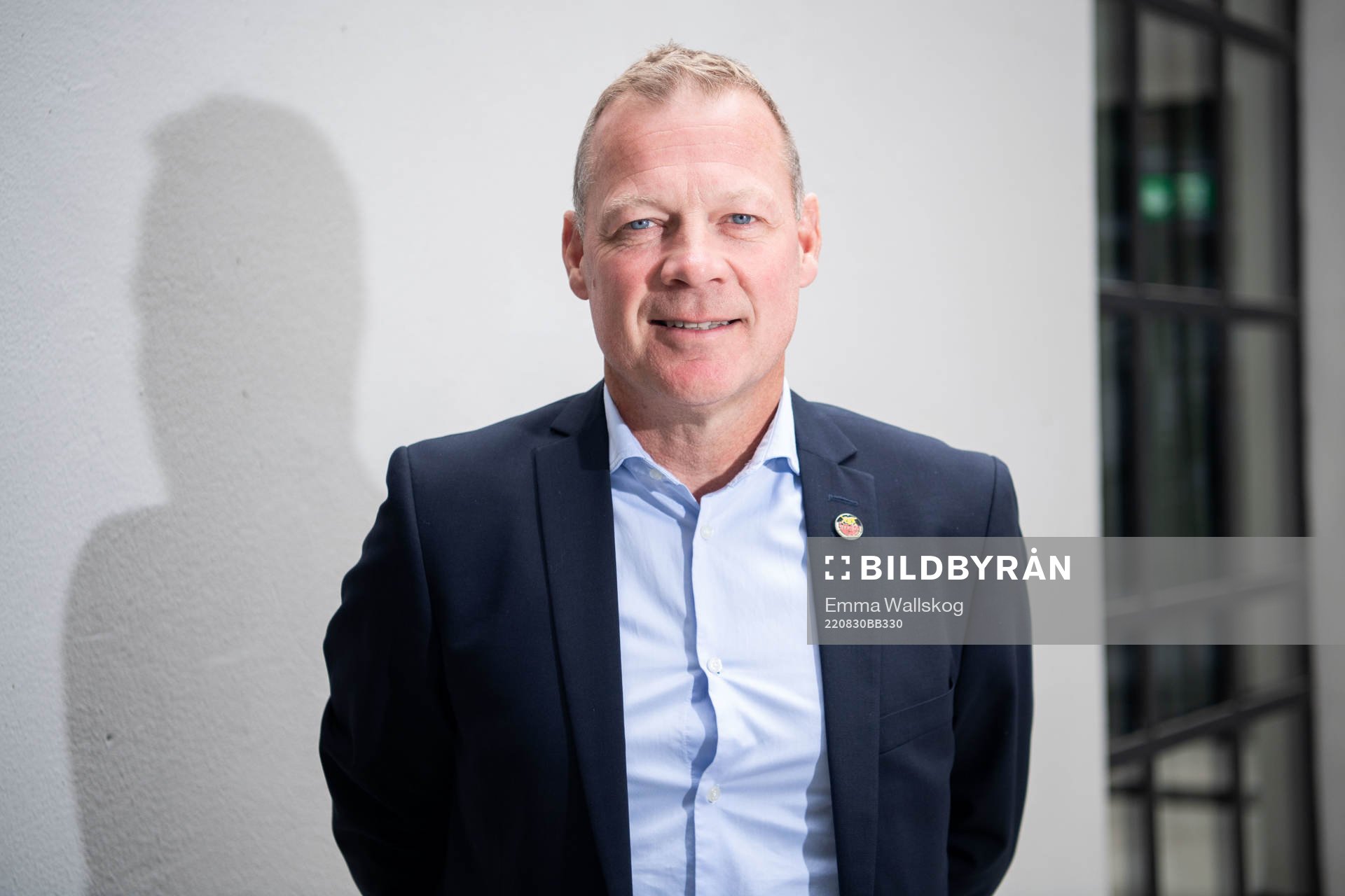 Henrik Stridh, assistant coach of Luleå, poses for portrait